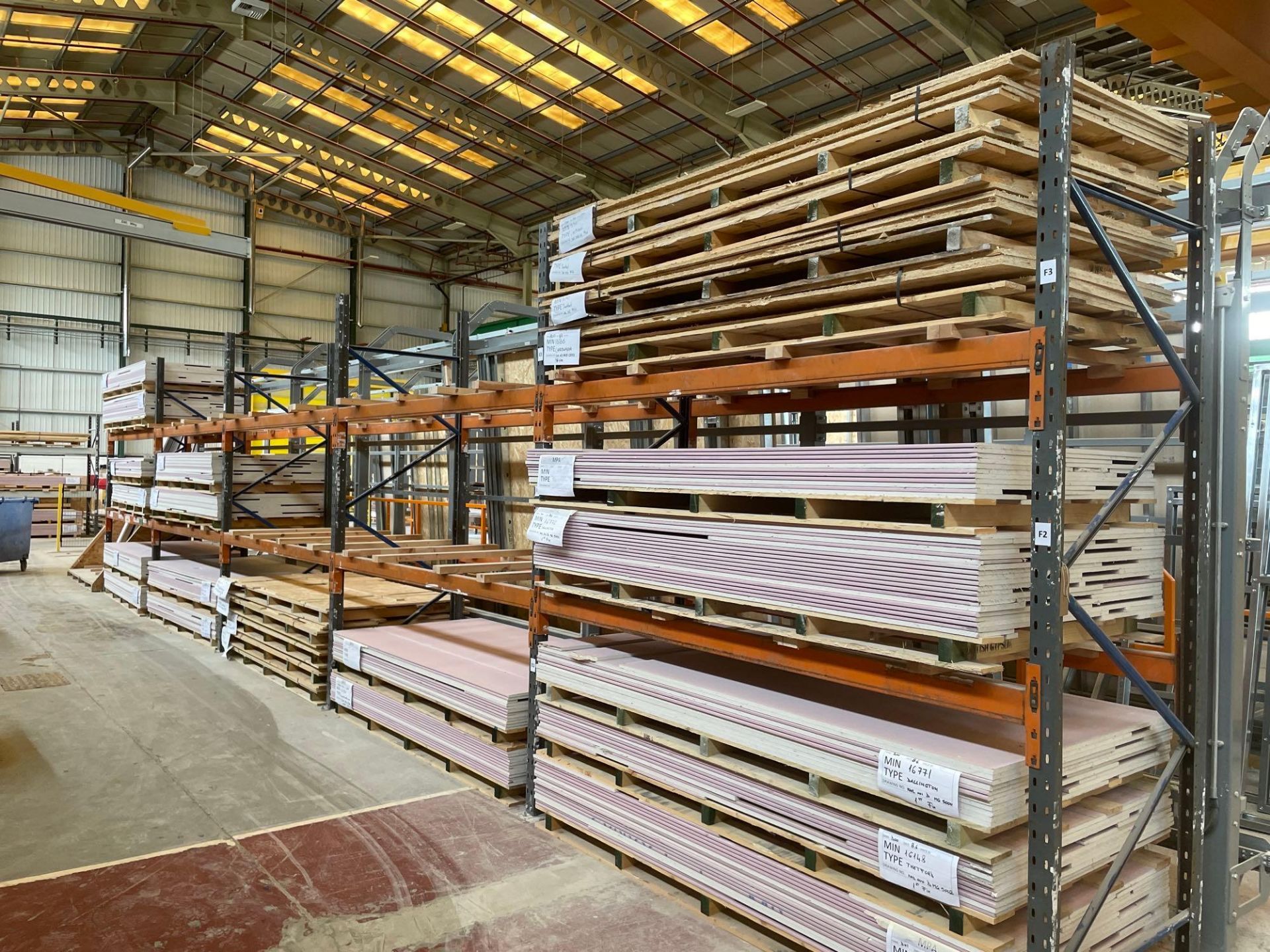 5 Bays of Slotted Steel Pallet Racking 3m x 2.7m