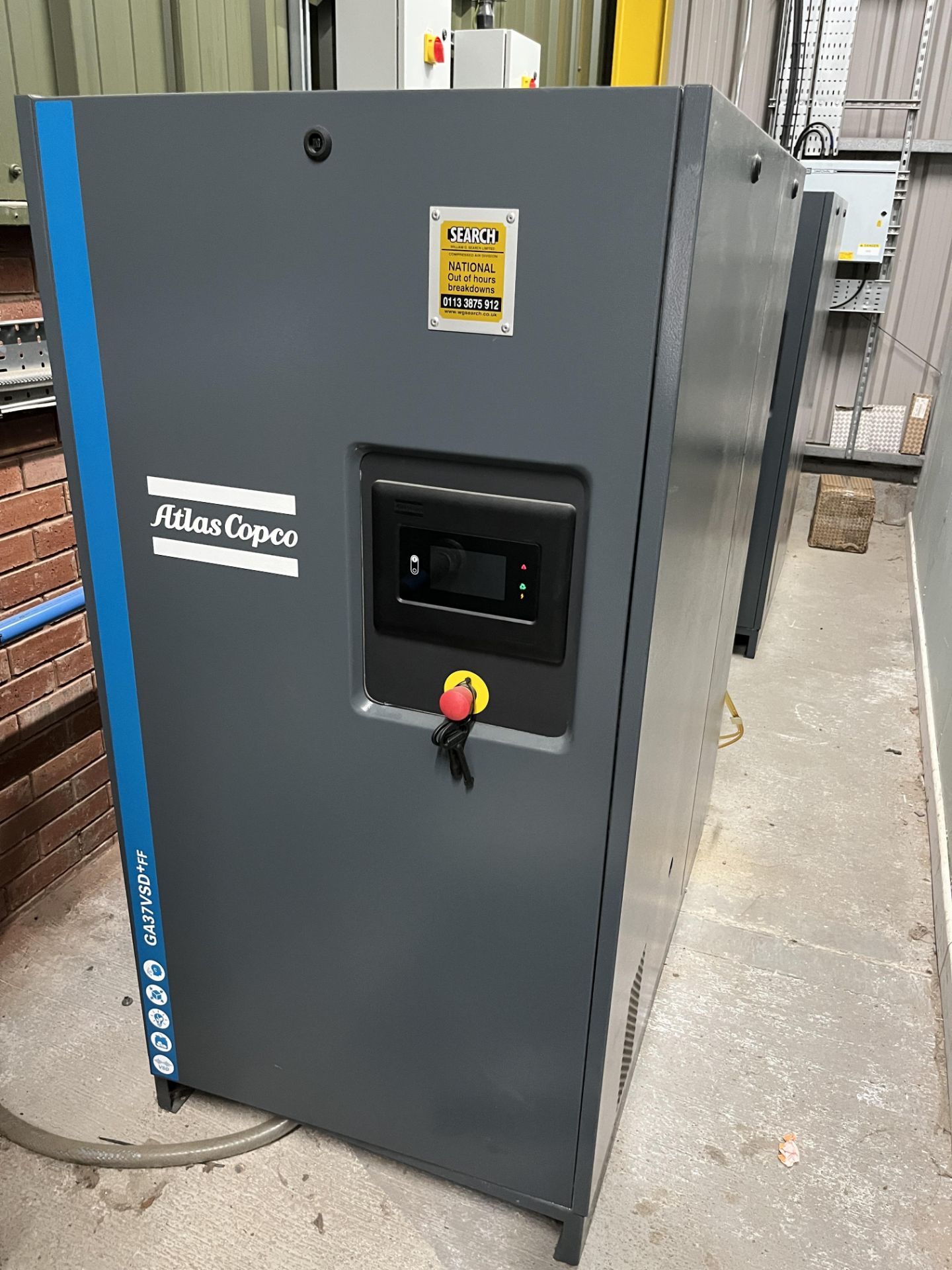 1: Atlas Copco GA37VSD+ FF Packaged Screw Compressor