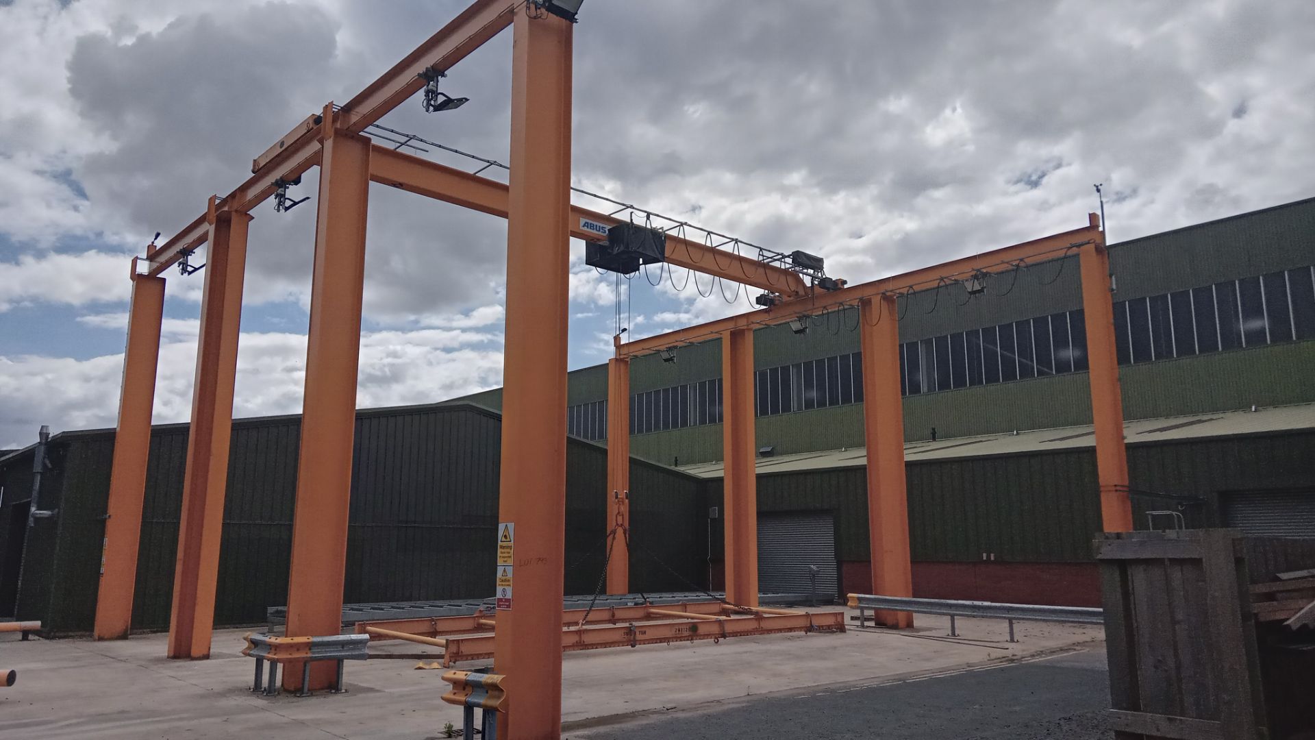c.15m x 15m x10m High Gantry Fitted with Abus 8 Tonne Overhead Electric Travelling Crane and 4x2 Upr - Image 2 of 2
