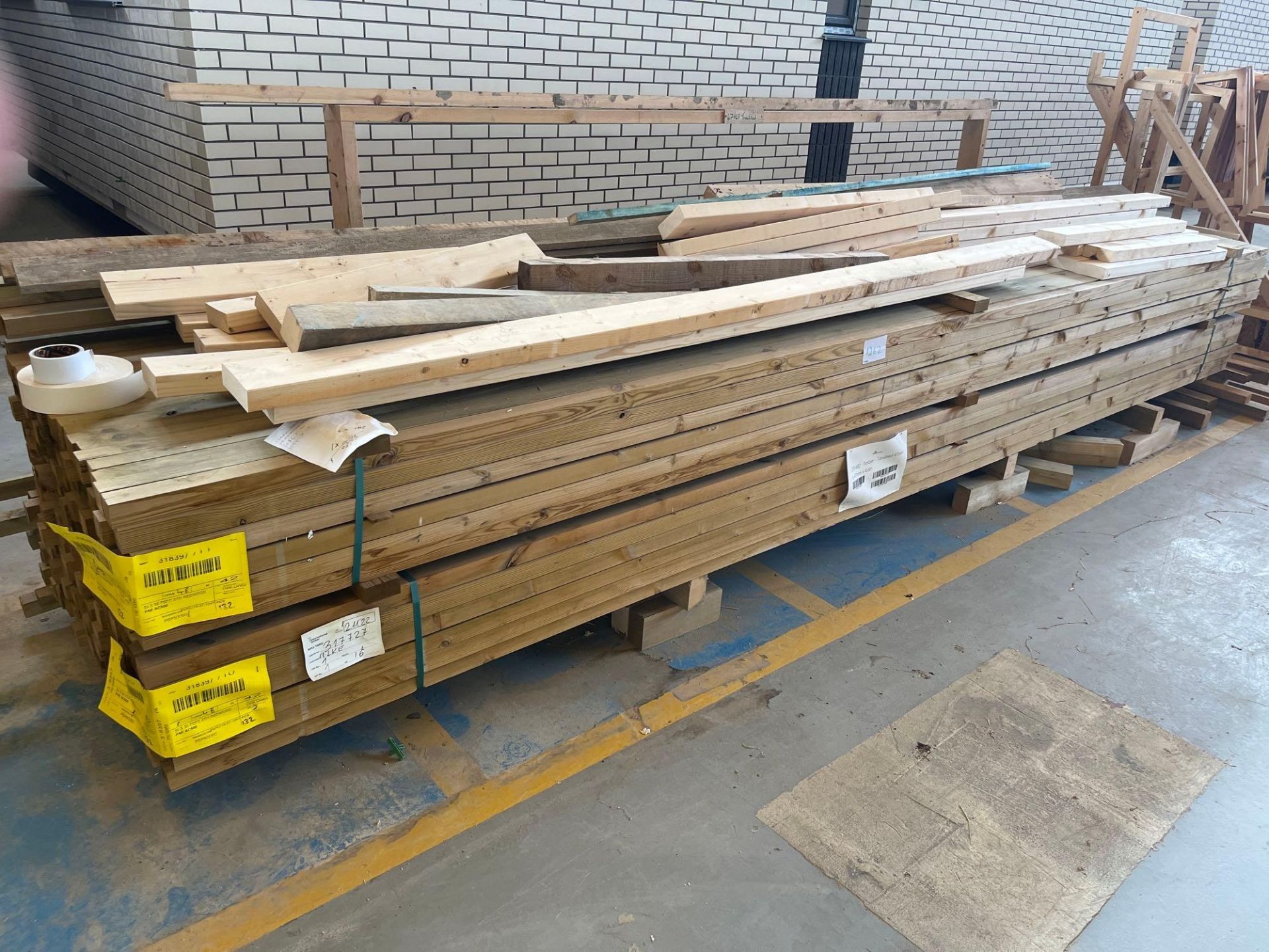 Quantity of tantalised Redwood Timber, 47mm x 47mmx 4.6m (one location)