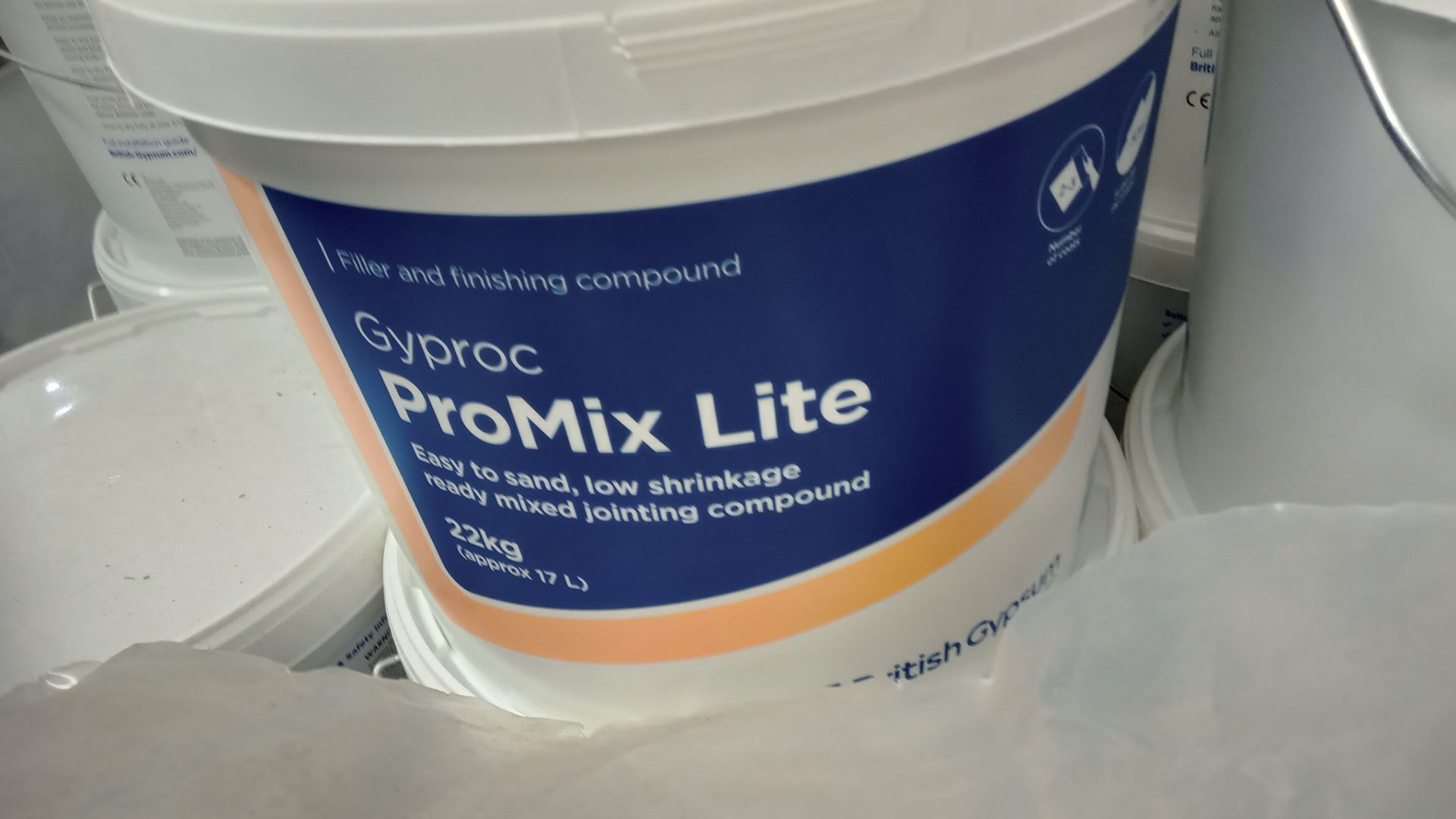 1: Pallet of 26x 22kg Plasterboard Joint Compound - Promix Lite - Image 2 of 2