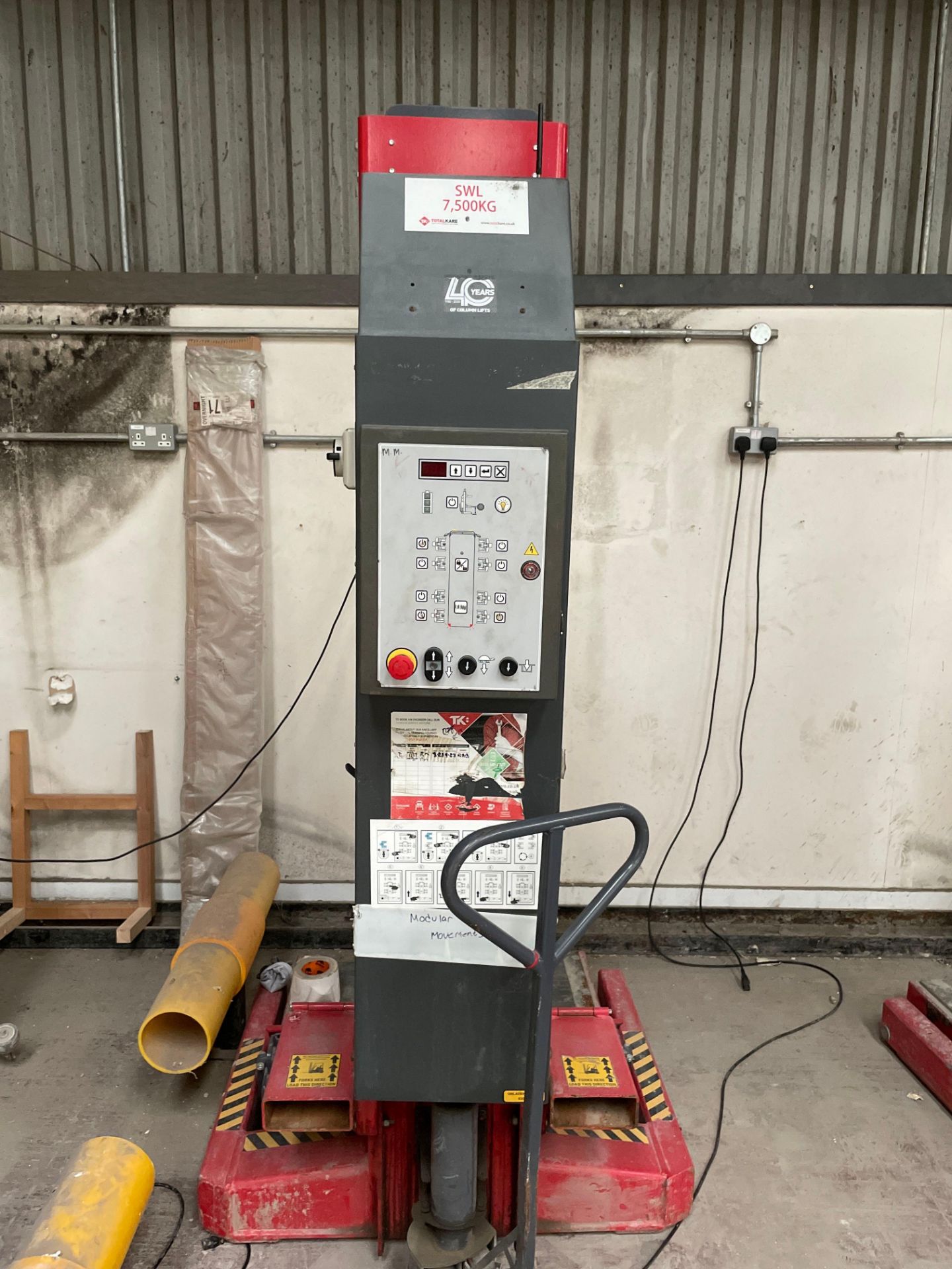 4: Totalkare Hdws T8Dc Mc75-4B/G Mobile Electric Column Lift 7500Kg Capacity