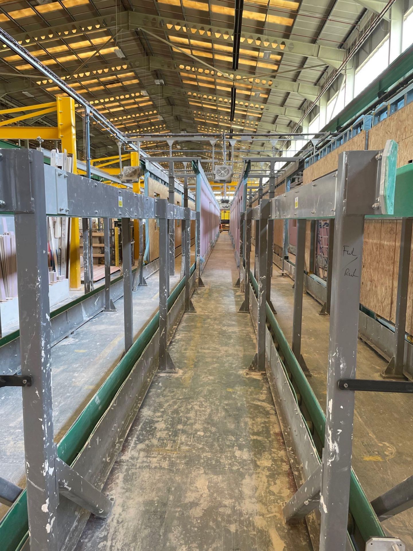 6 Bays of c50m of Dodd Engineering Fixed Vertical Roller Finishing Track with Gantry Mounted Lightin - Image 4 of 12