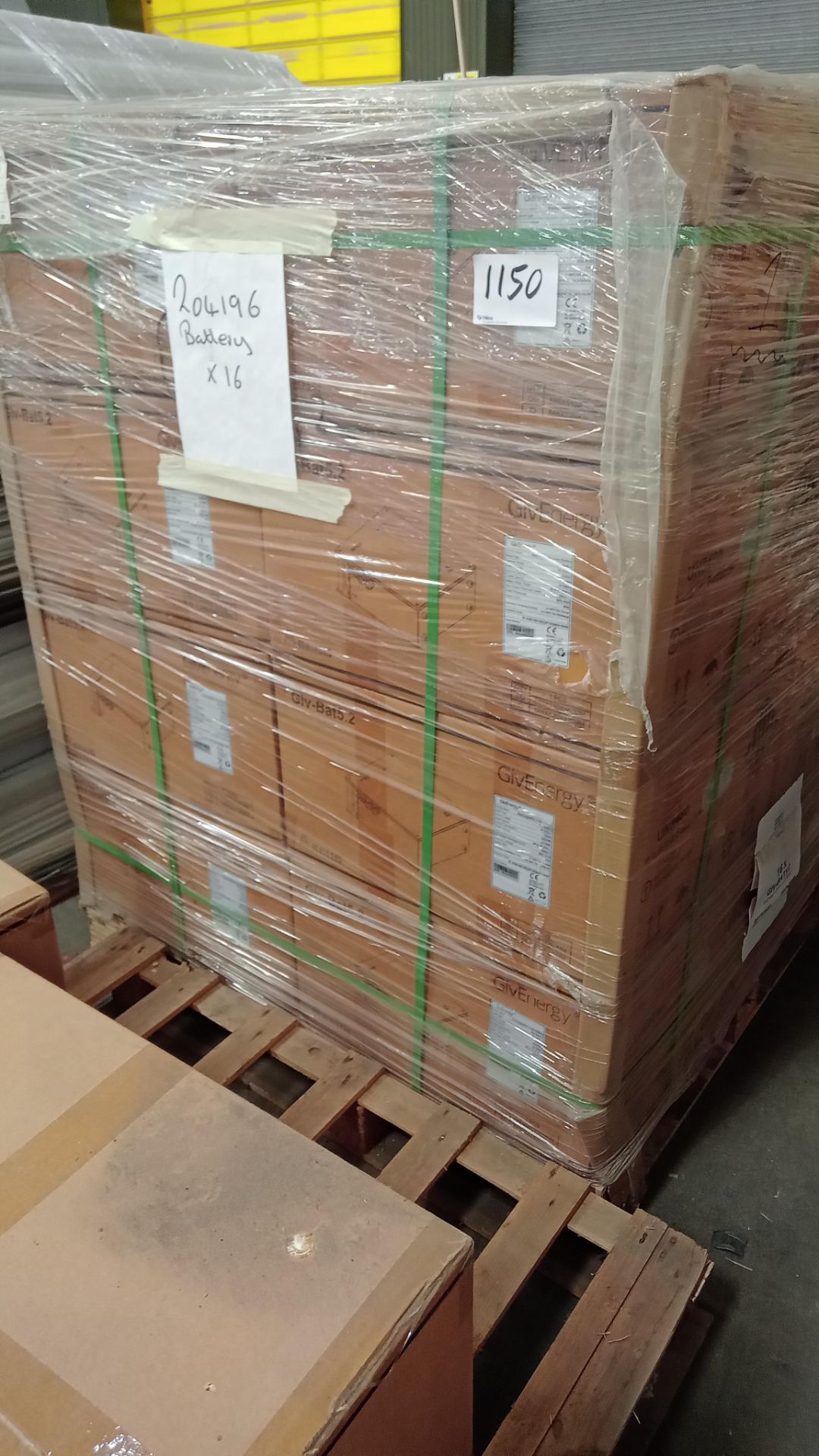 1: Pallet of 16: GIV-BAT5.2 LIFE PO4 Battery