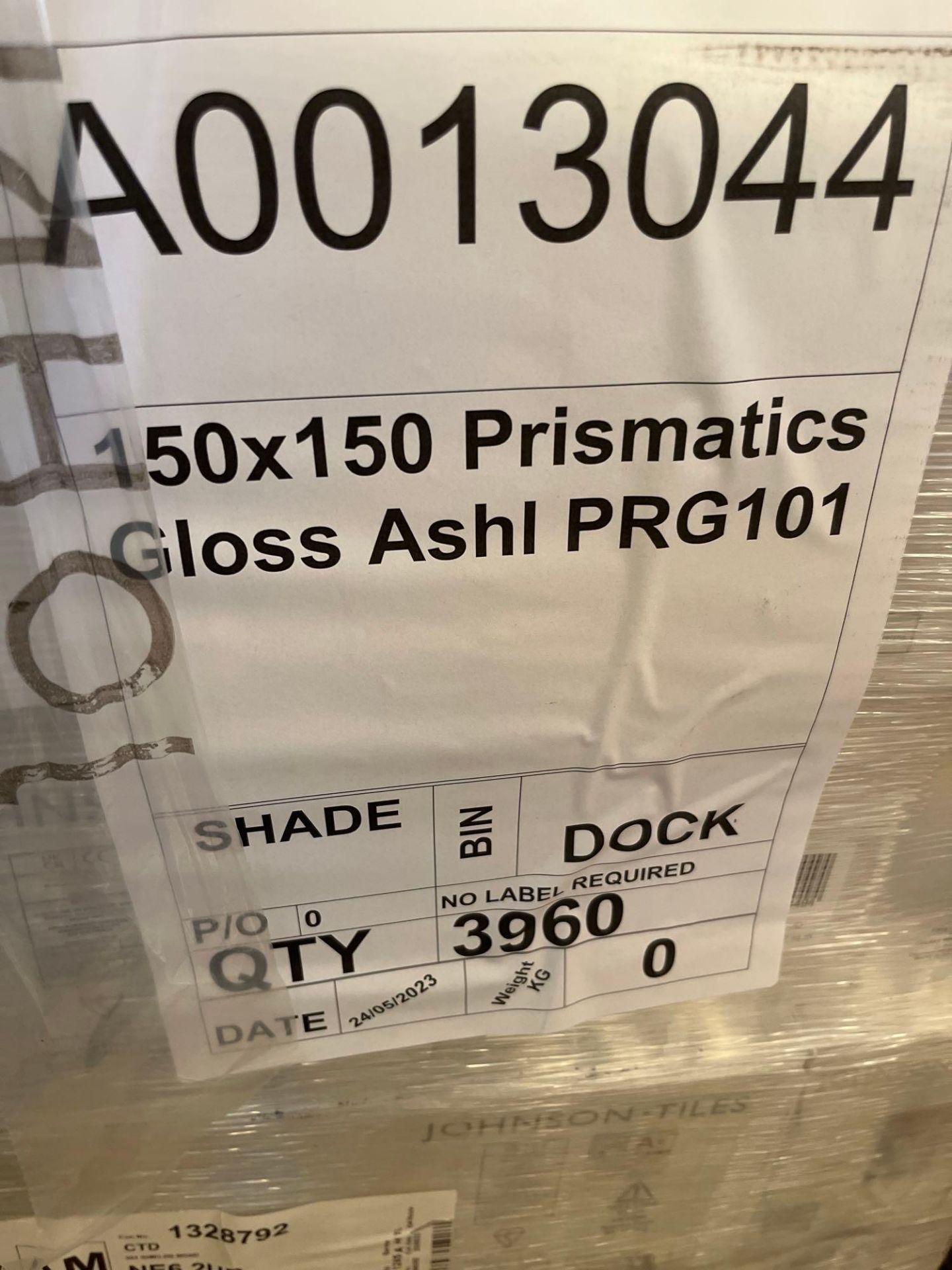 90 Boxes of 150 x 150 HRJ Prismatic Gloss White Tiles on 1 Pallet - Image 2 of 2