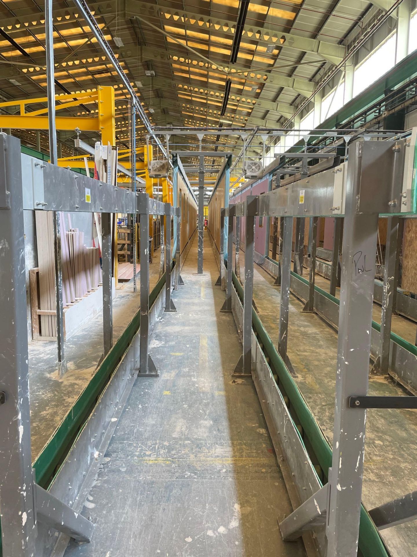 6 Bays of c50m of Dodd Engineering Fixed Vertical Roller Finishing Track with Gantry Mounted Lightin - Image 5 of 12