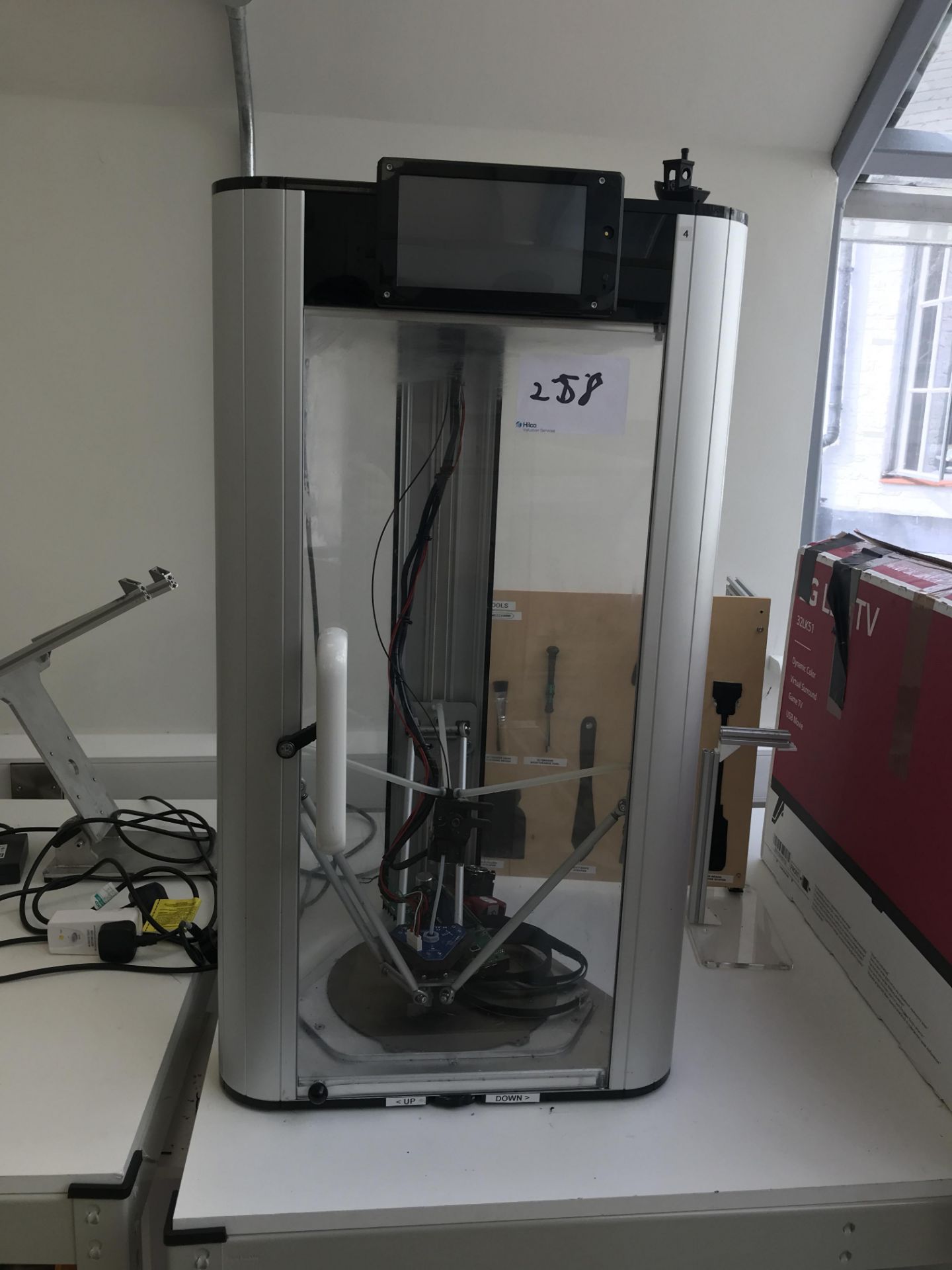 1, Wasp Delta 2040T2 Stampante 3D Printer. Serial No. 1815A1564 (Non Operational)