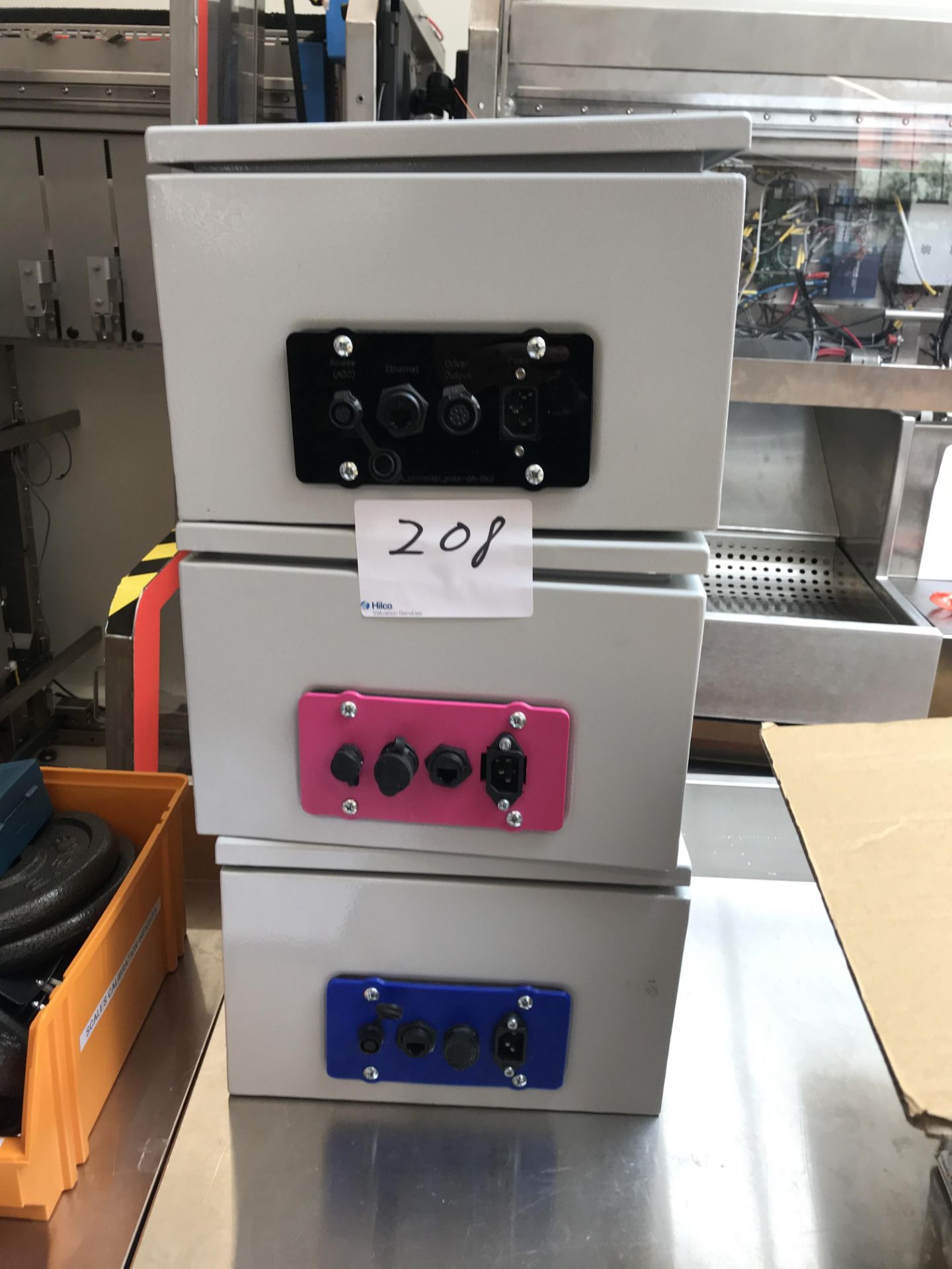 3, Metal Electrical Control Boxes As Lotted