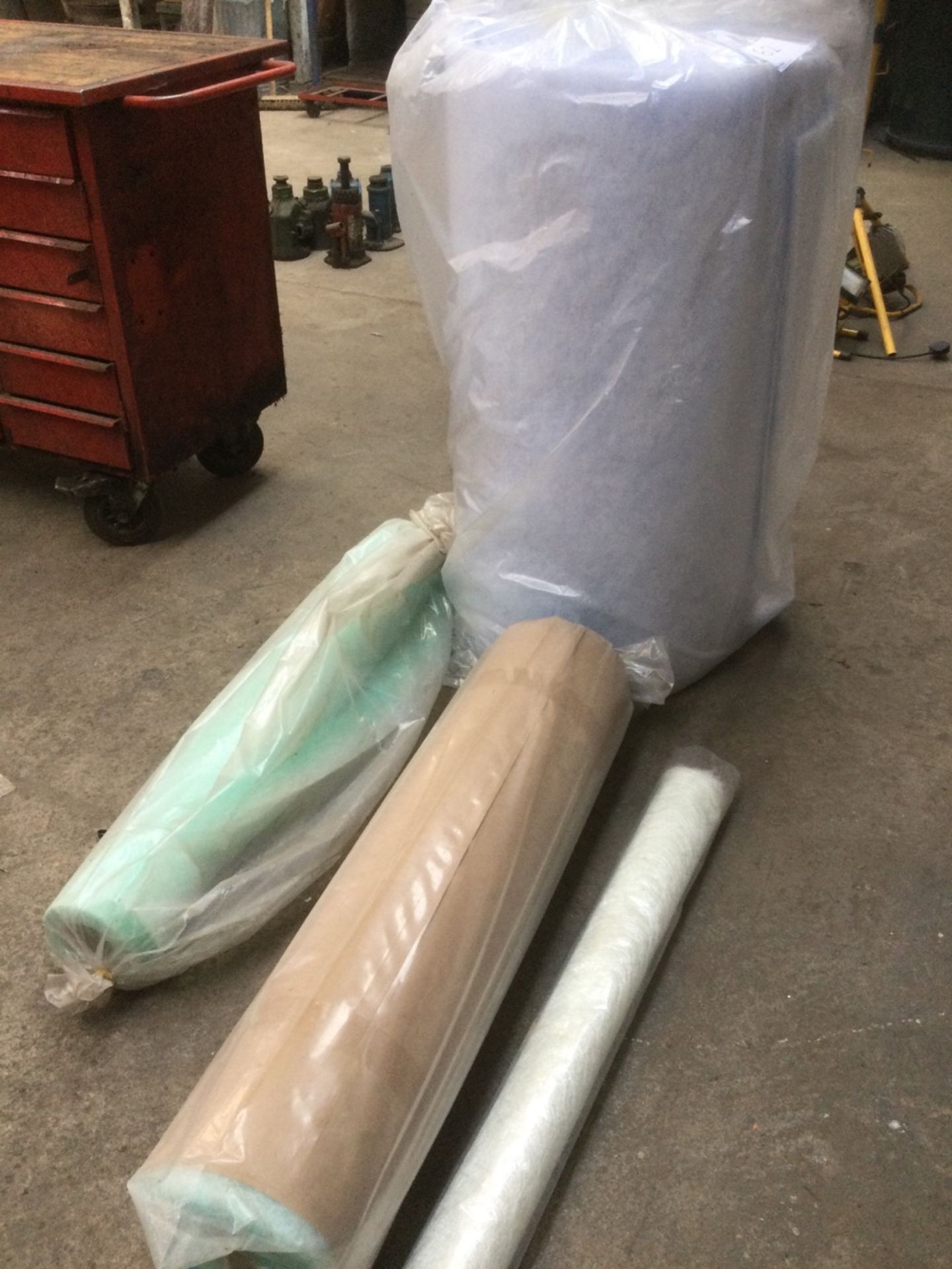 4: Miscellaneous Rolls Of Filter And Fibreglass