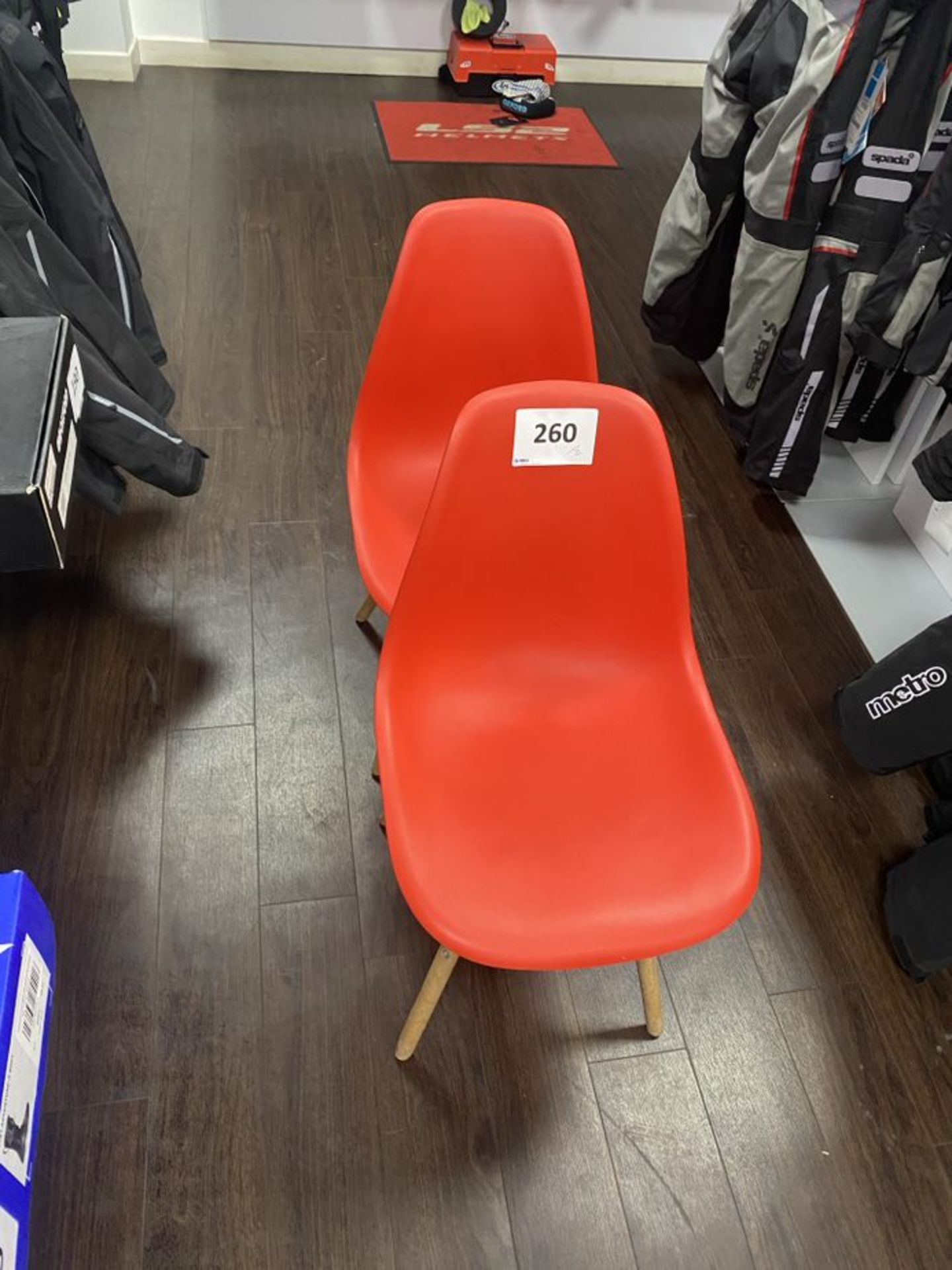 2 x Red Chairs