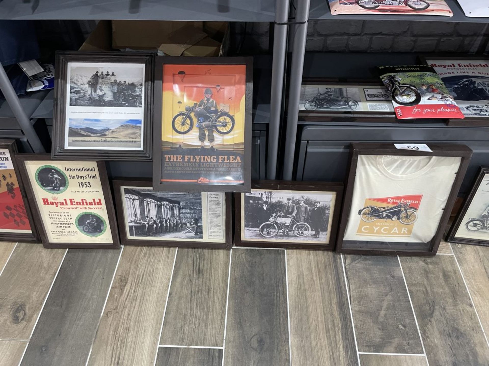 Royal Enfield Framed Advertising Displays Comprising; - Image 2 of 3