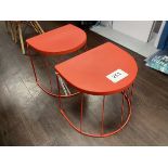 2 x Red Stools