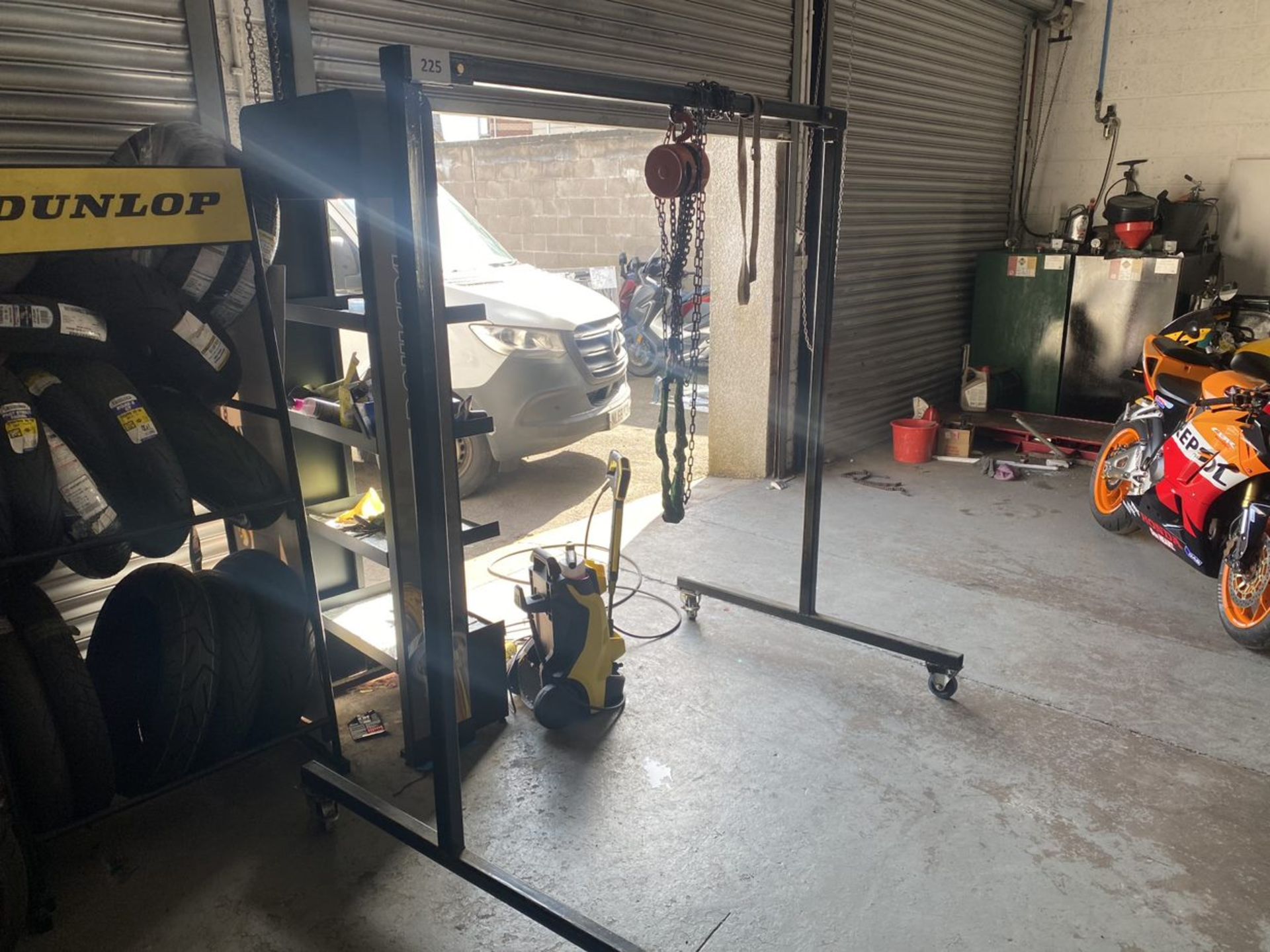 Collapsible Lifting Frame Complete with 1 Ton Hilka Chain Block