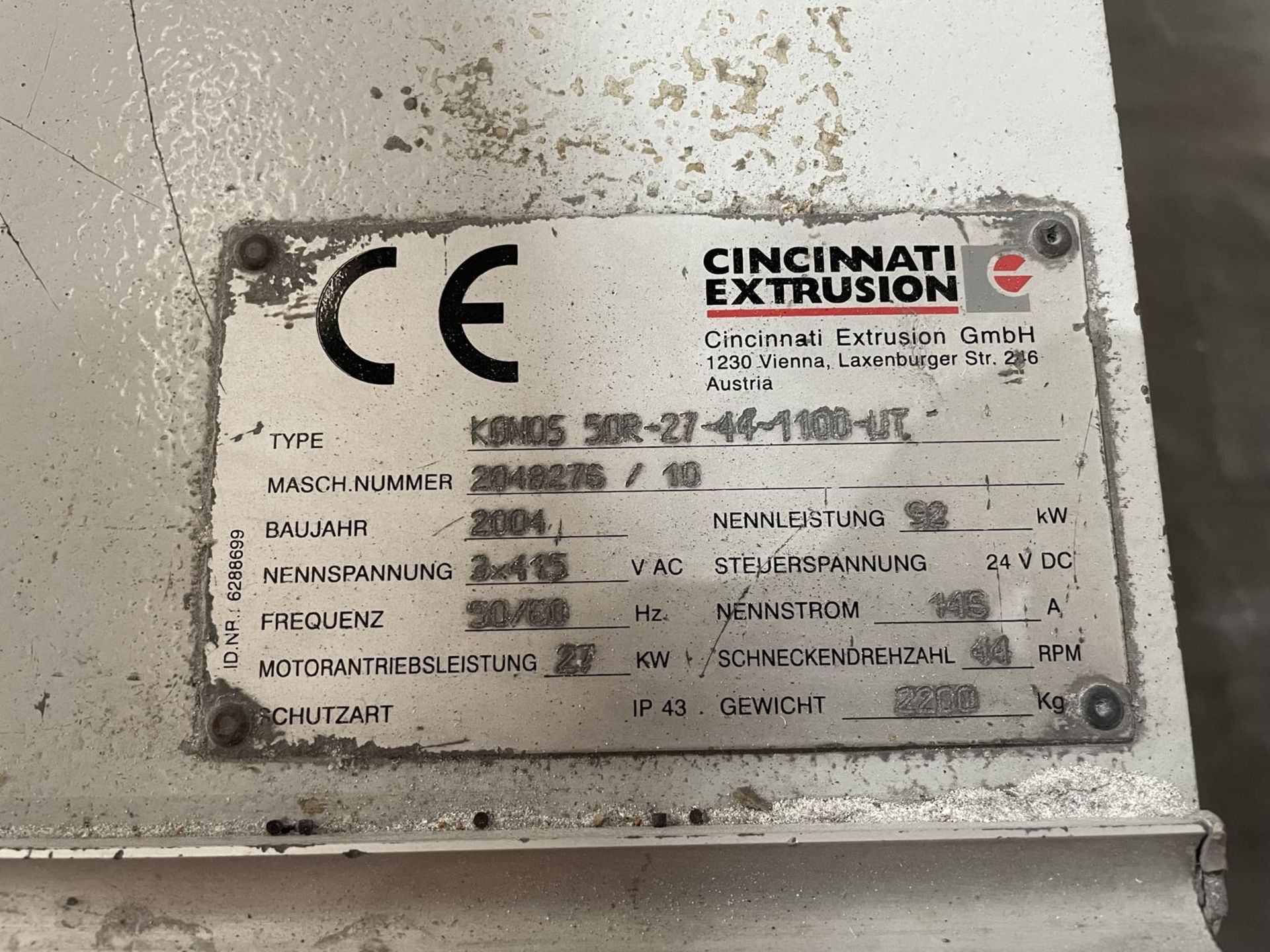 Cincinnati KONOS 50R-27-44-1100-HT Plastic Extrusion Machine With Cincinnati Exc Pro-XP ControlsSe - Image 6 of 6