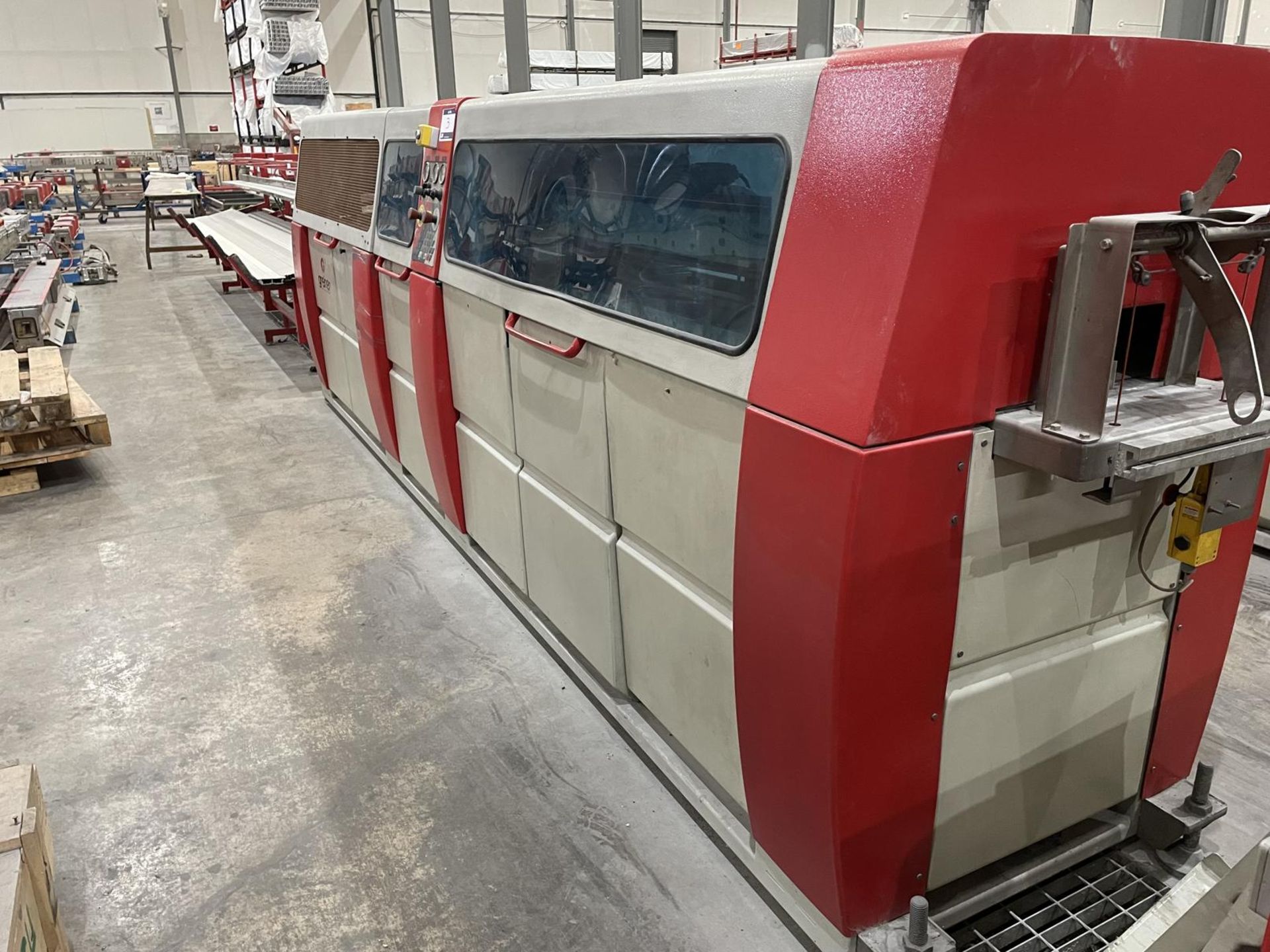 Greiner OP B2/15-10/32 PE Combination Extrusion Haul Off and Cut to Length MachineSerial No. 0471020