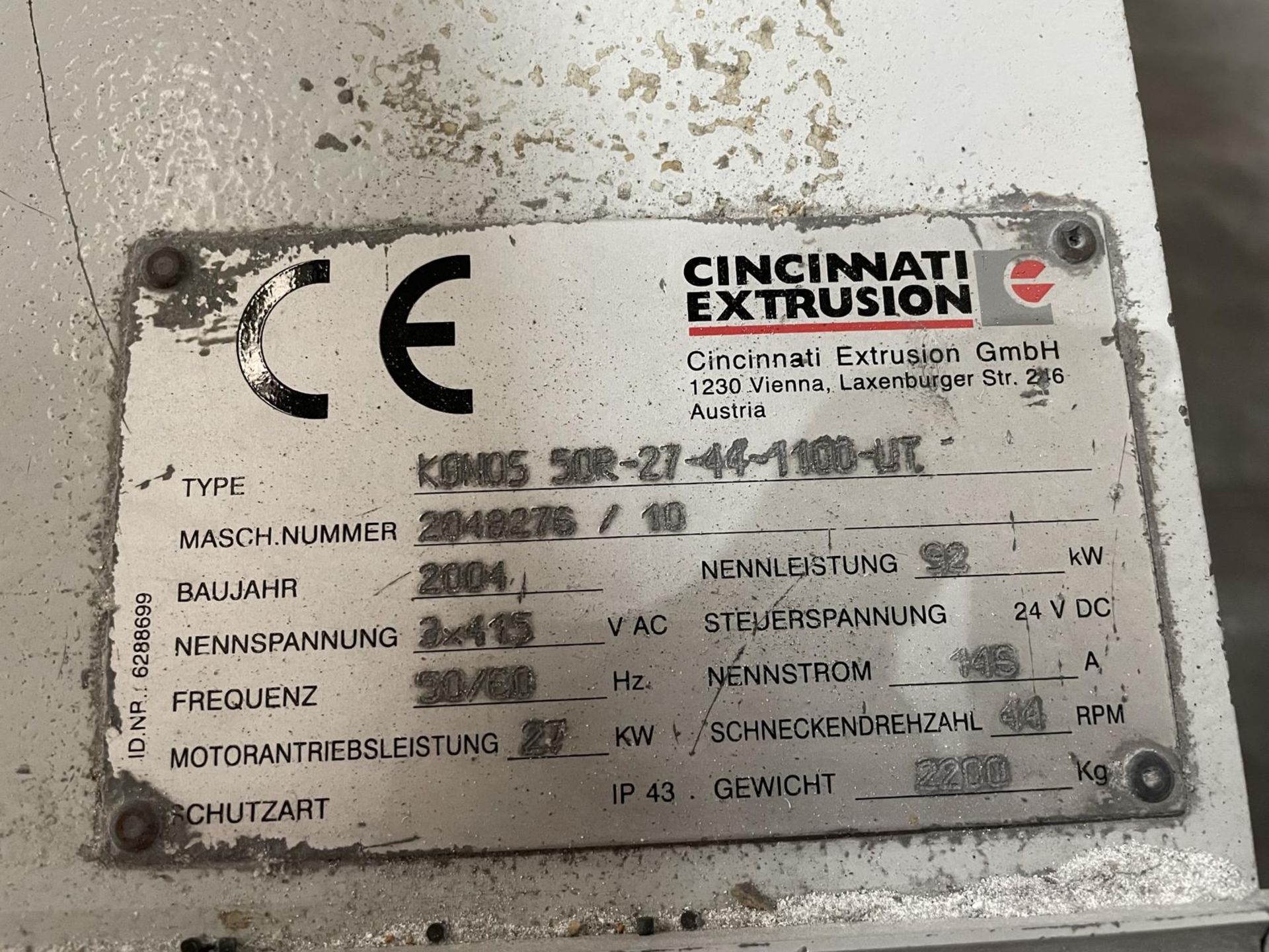 Cincinnati KONOS 50R-27-44-1100-HT Plastic Extrusion Machine With Cincinnati Exc Pro-XP ControlsSe - Image 4 of 6