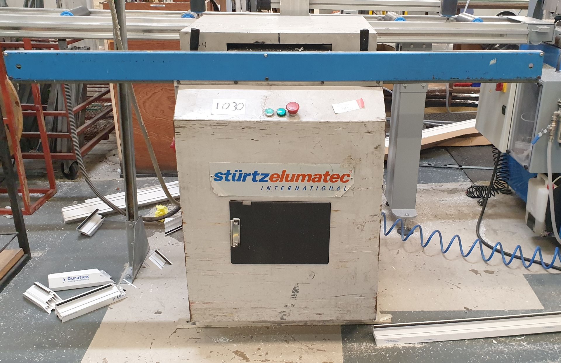 1: Sturtz Elumatec STU-E10 Sawing Machine, Serial Number: 9604, Year of Manufacture: 1996