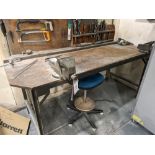 1: Steel Framed Workbench with vice