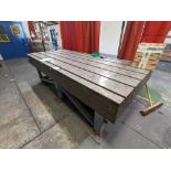 1: c.10ft x 4ft Tee-Slotted Table