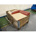 1: Crate containing Ecotile PVC interlocking tiles