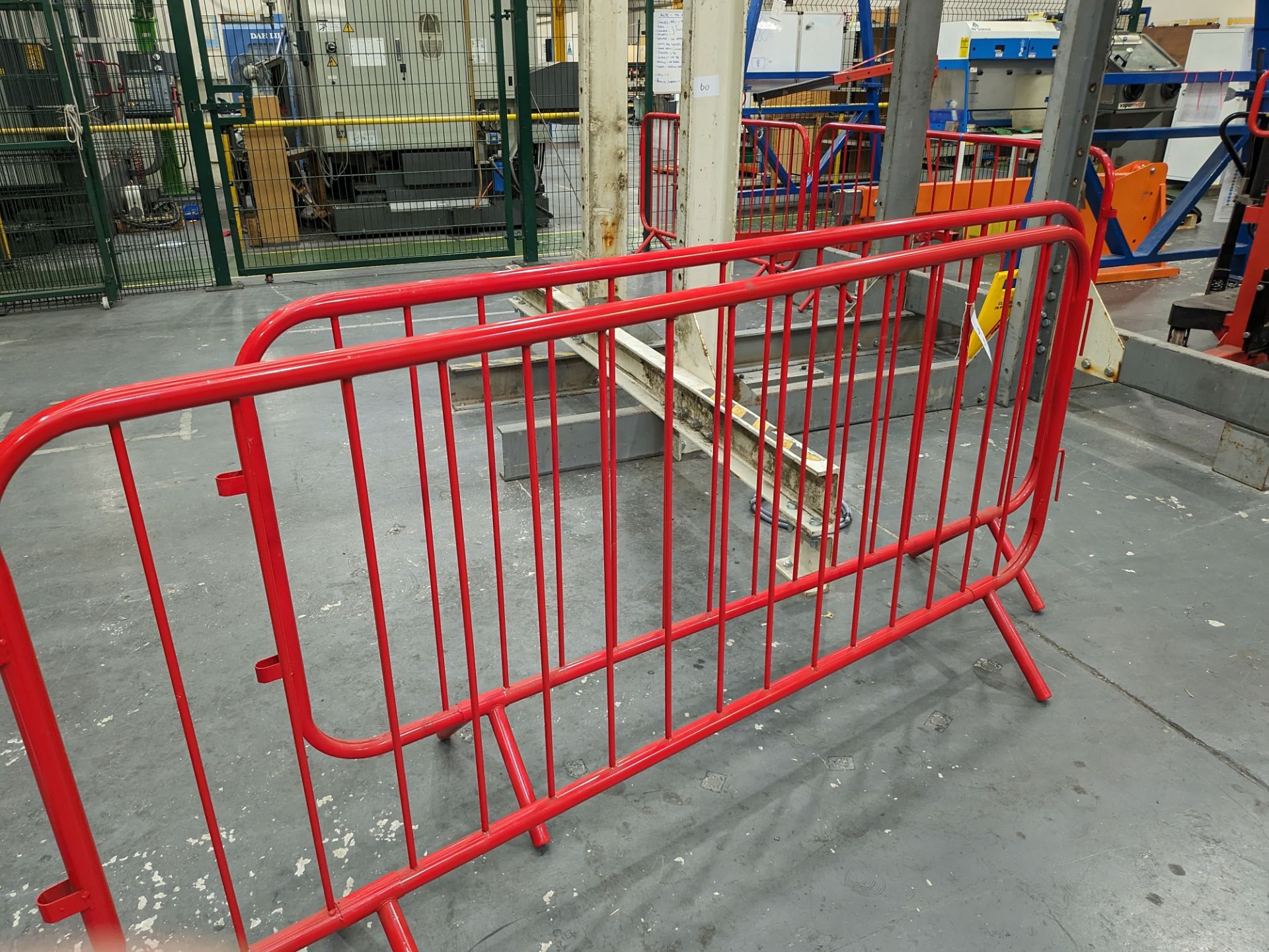 4: Sections Red Steel Barrier