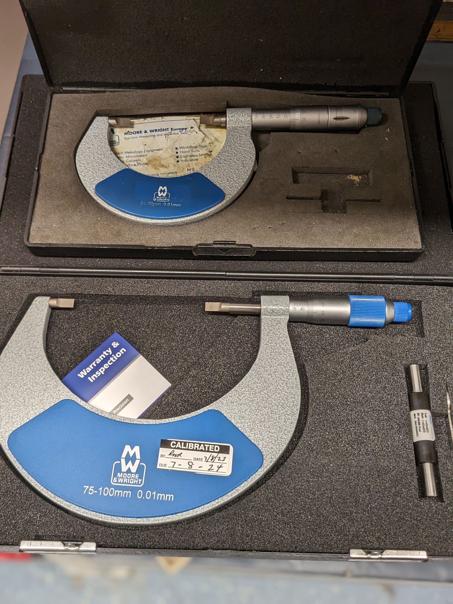4: Moore & Wright External Circlip Micrometers 0-100 - Image 2 of 3