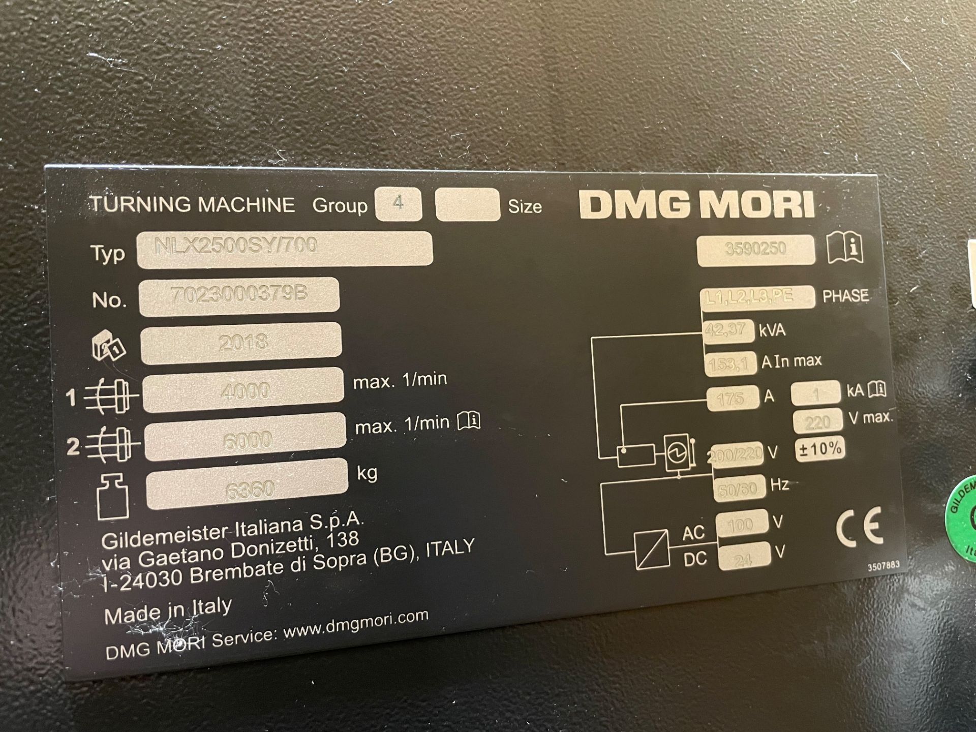 1: DMG Mori, NLX2500SY/700 Turning Centre - Image 2 of 10