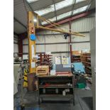 1: Bootham Engineer's Pillar Mounted Swing Jib of 500kg Capacity