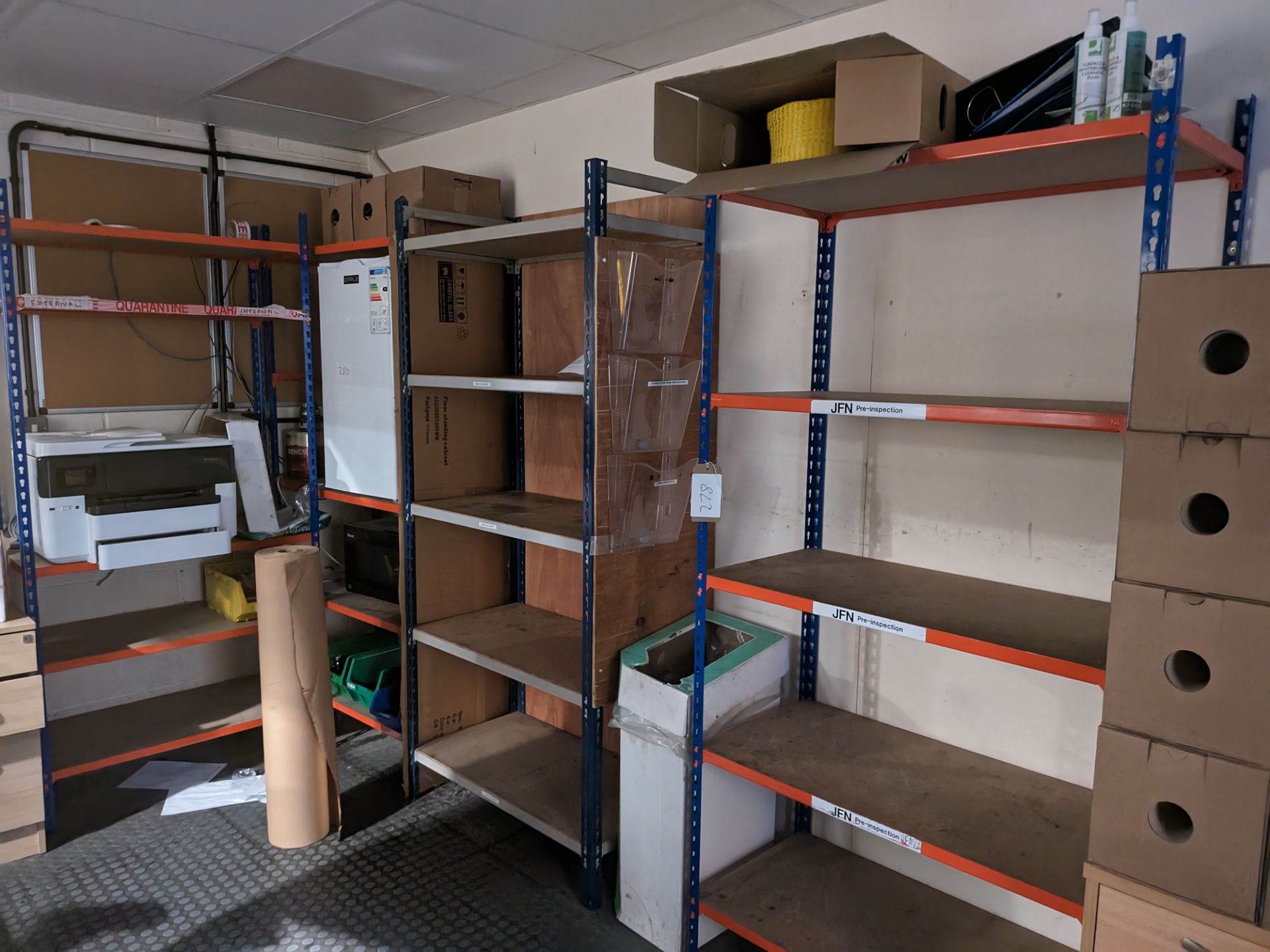 4: Bays Light Duty Boltless Steel Shelving