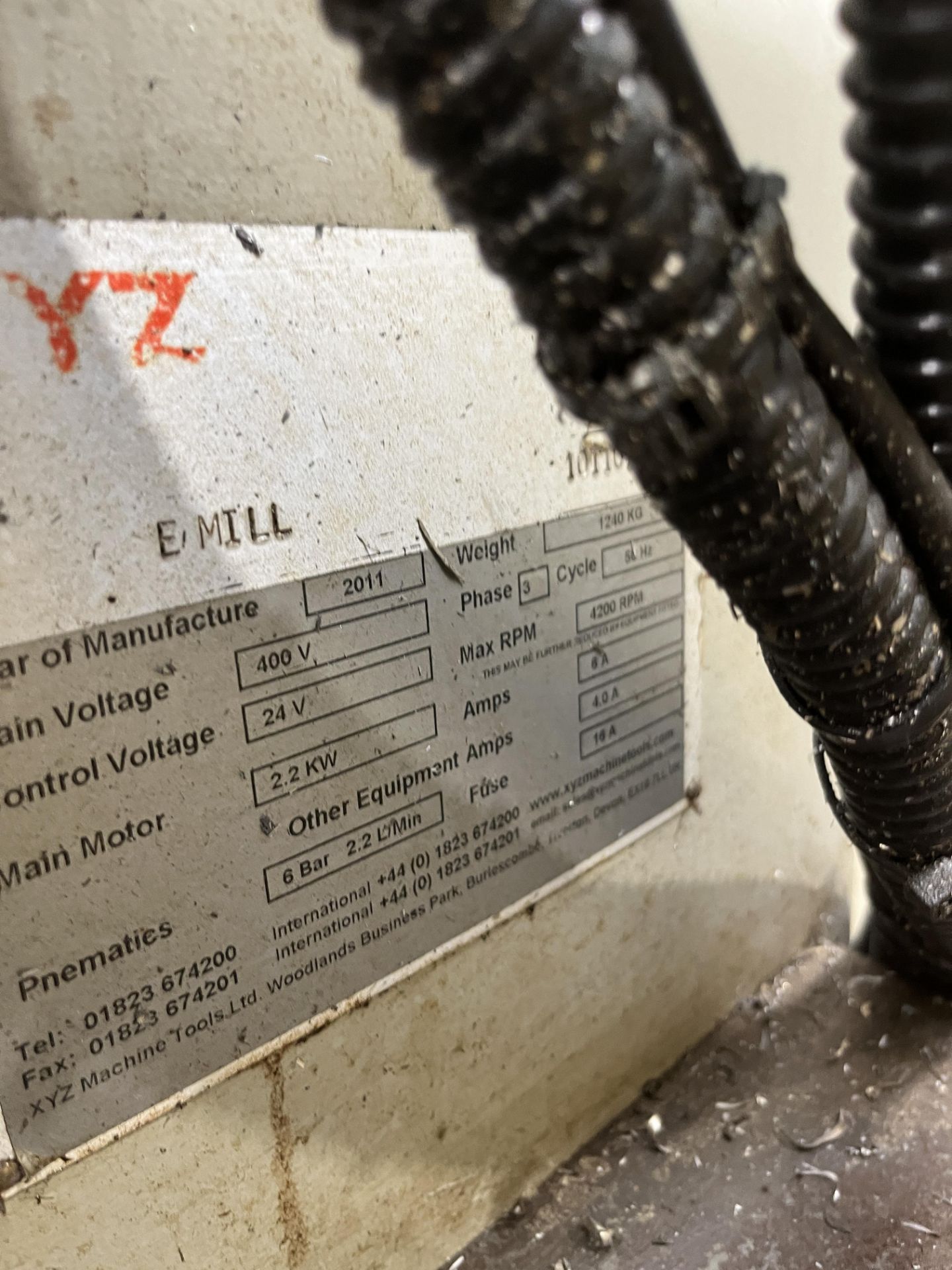 1: XYZ EMILL Turret Milling Machine - Image 3 of 3