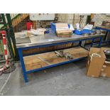 1: 2000mm x 800mm Steel Topped Table