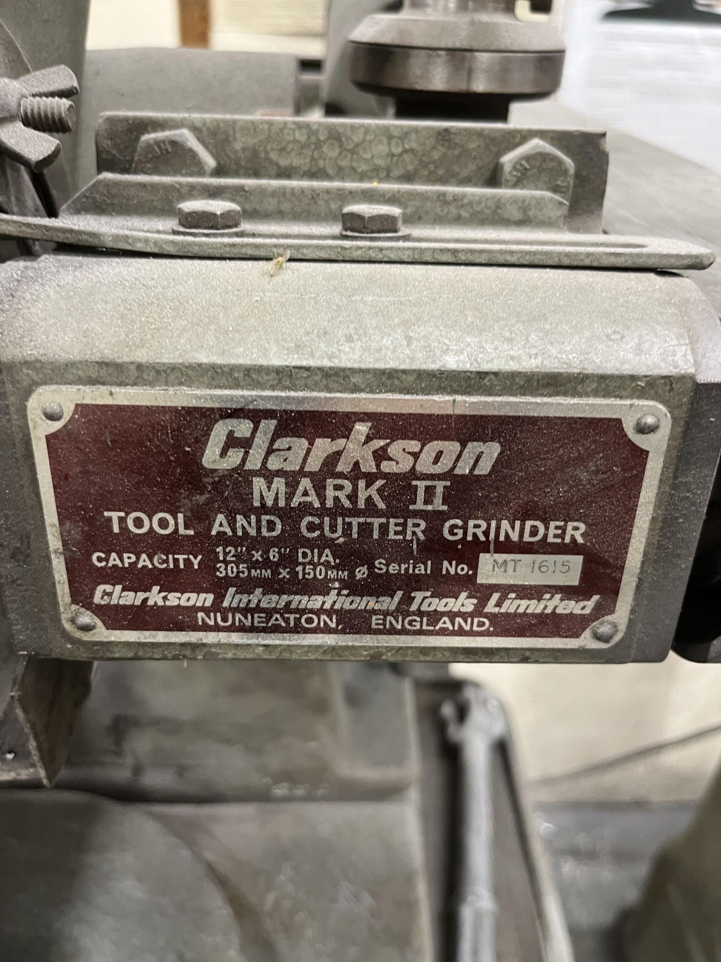 1: Clarkson Mark II Tool and Cutter Grinder - Image 2 of 2