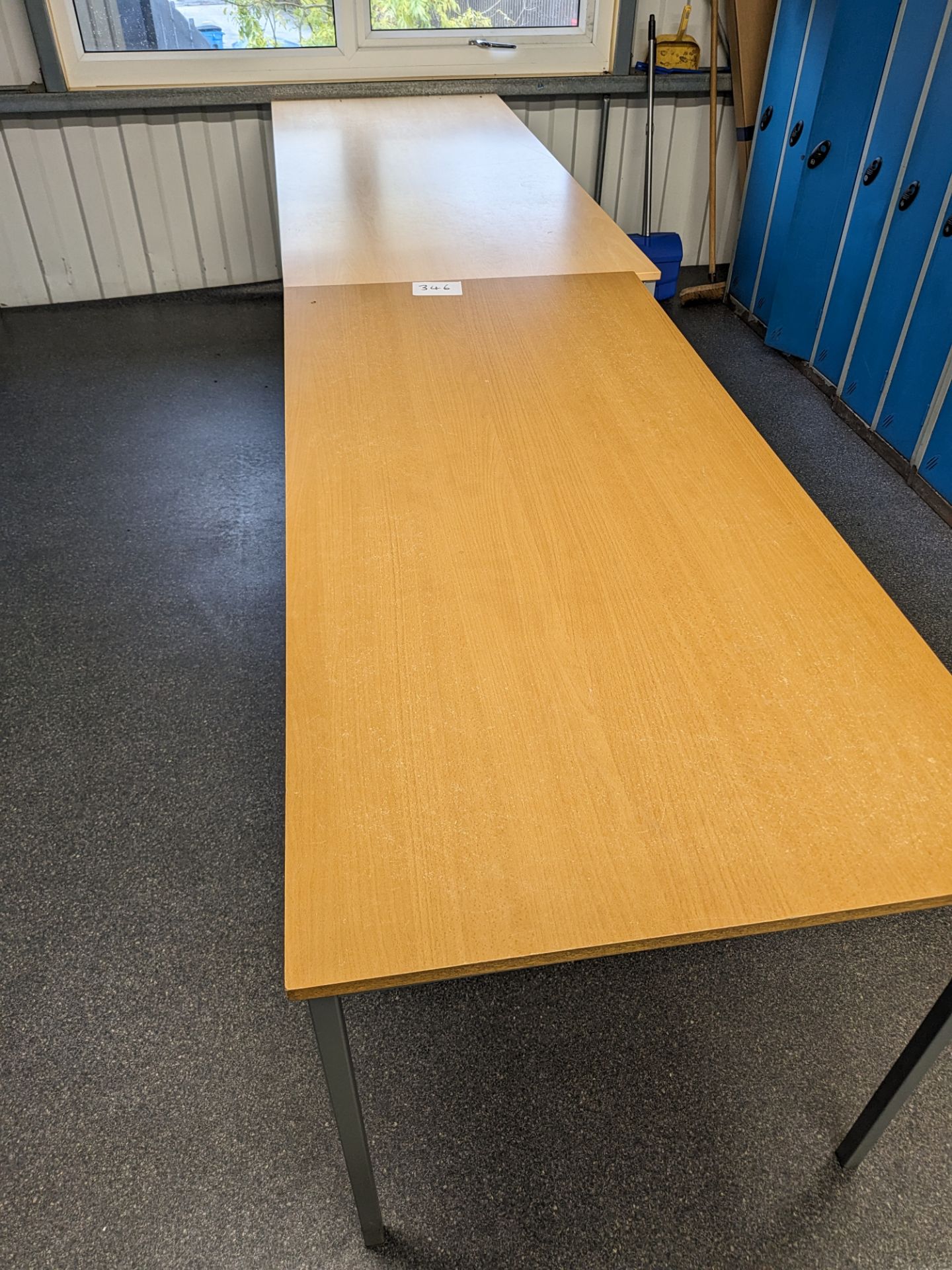 4: Steel framed Tables (Located on First Floor)