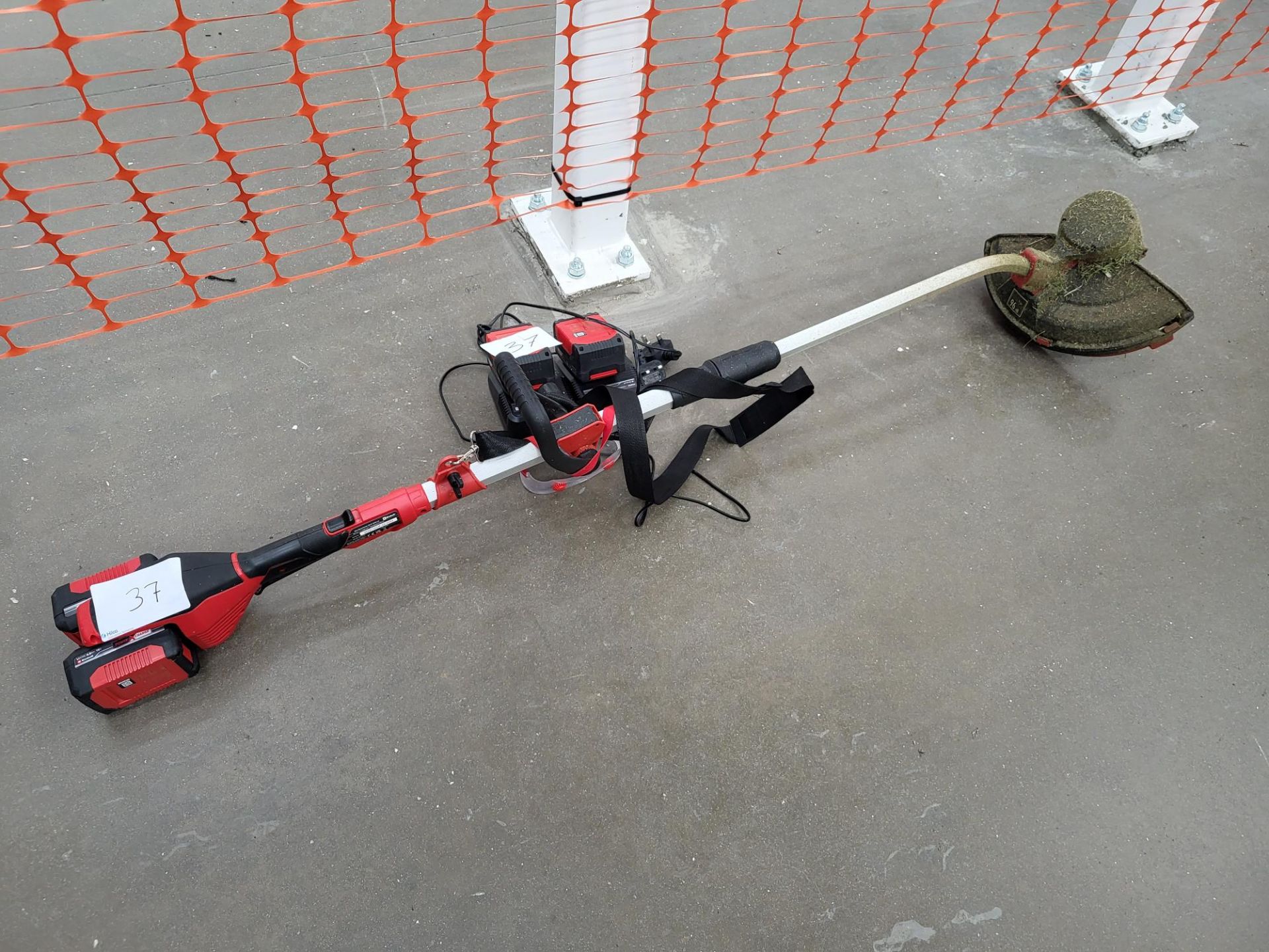 1: Einhall GE-CT 36/30 LiE Battery Powered Strimmer. Serial No. UK-22-2054 with 4: Power X-Change 18