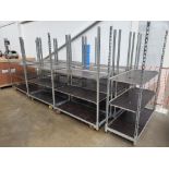 10: Three Tier Mobile Plant Trolleys, Approx 1030mm x 560mm, As Lotted