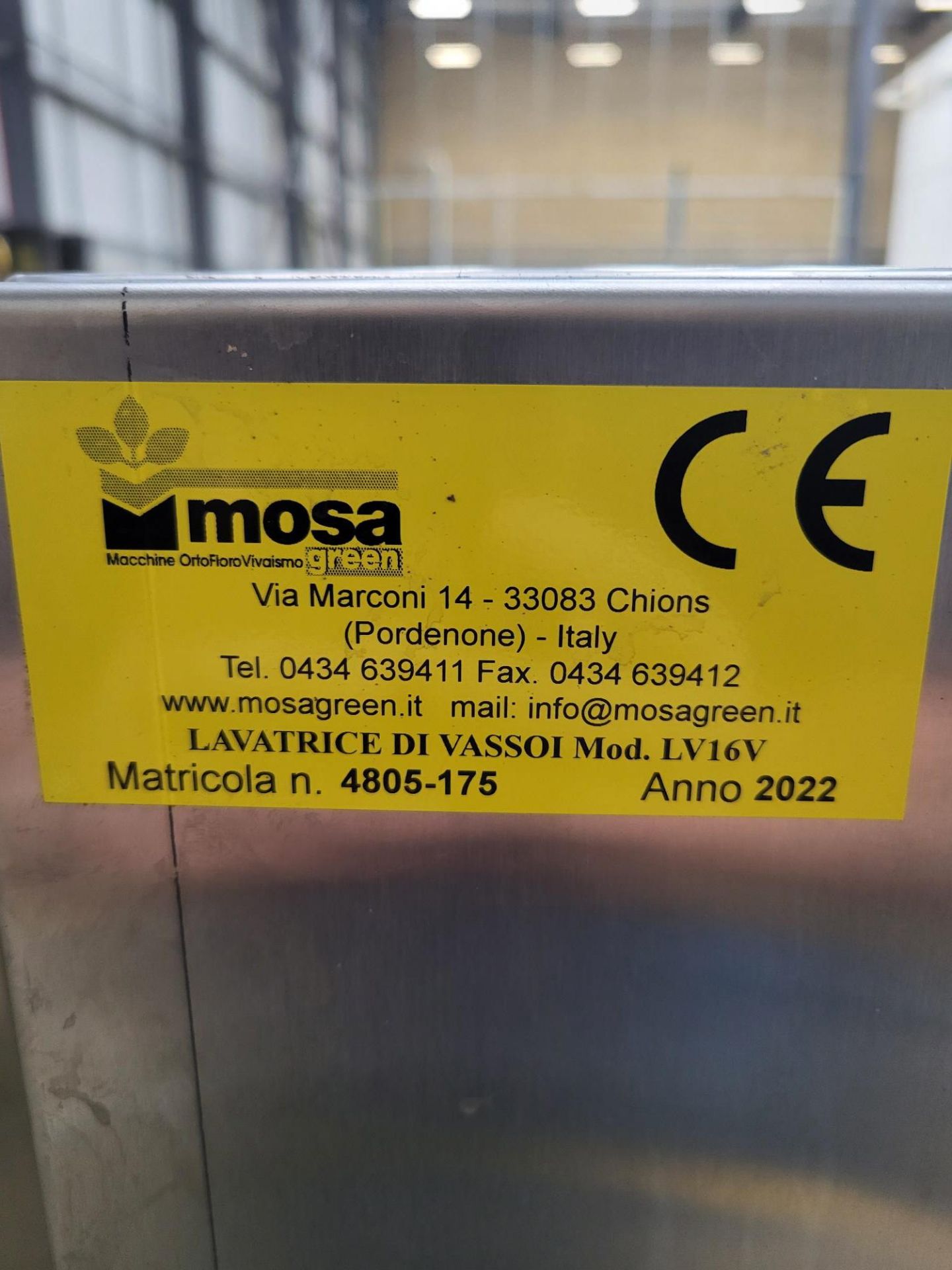 1: Mosa Green LV16V Lavatrice Di Vossoi Vertical Tray Washer with Infeed, Washer, Blower Dryer, Disi - Image 5 of 5