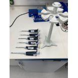 Gilson, 7 Station Pipette Holder with 6: Gilson Pipettes