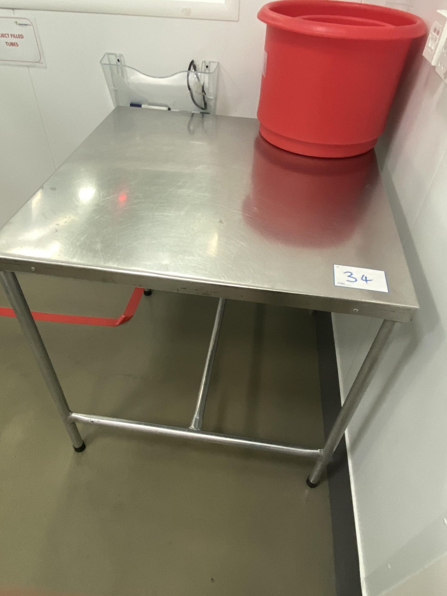 1, Stainless Steel Prep Table