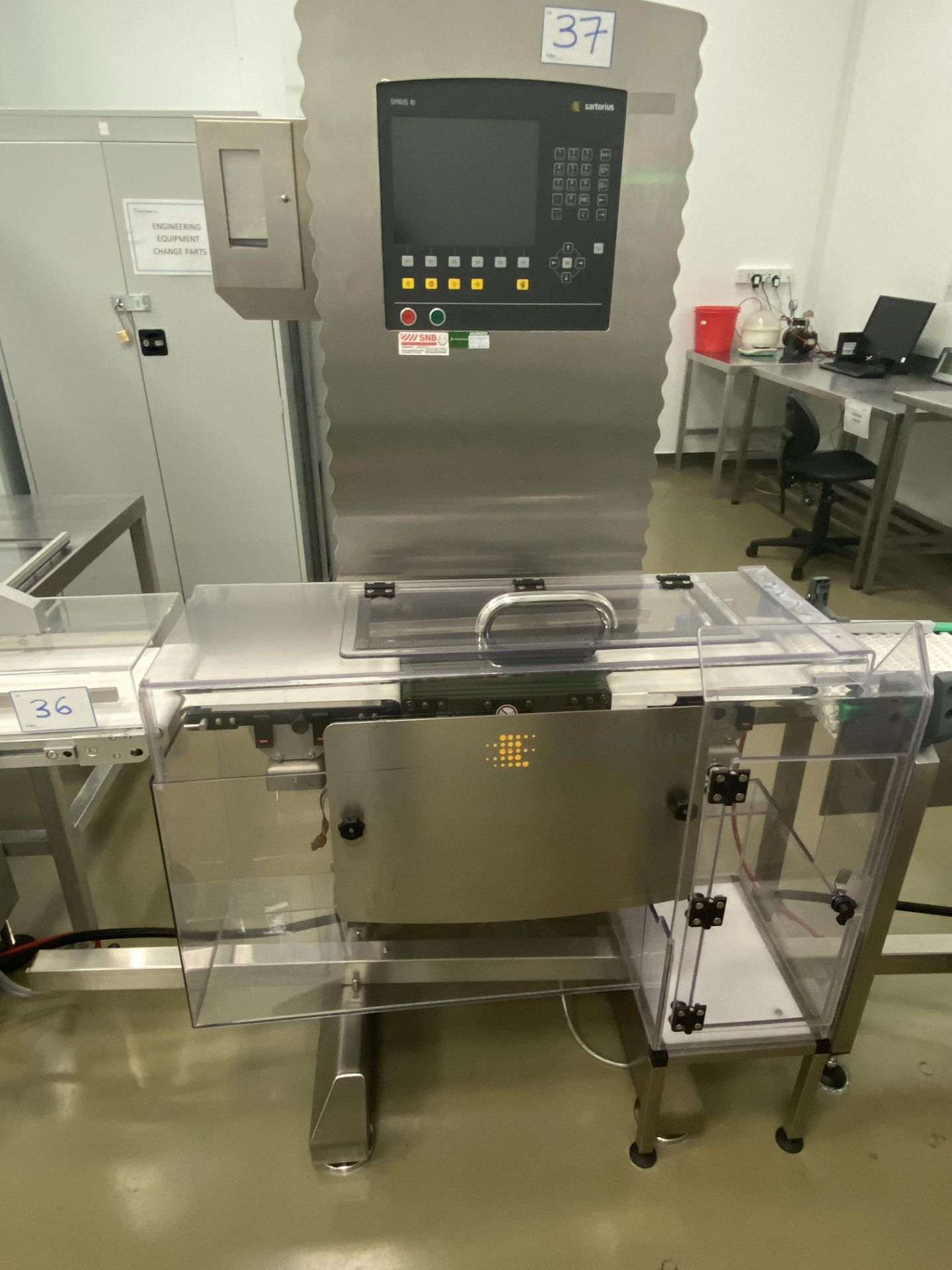 1, Sartorius Synus 10 In Motion Check Weigher. Serial No. 14106595 (2009)