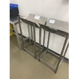 3, Assorted Stainless Steel Tables