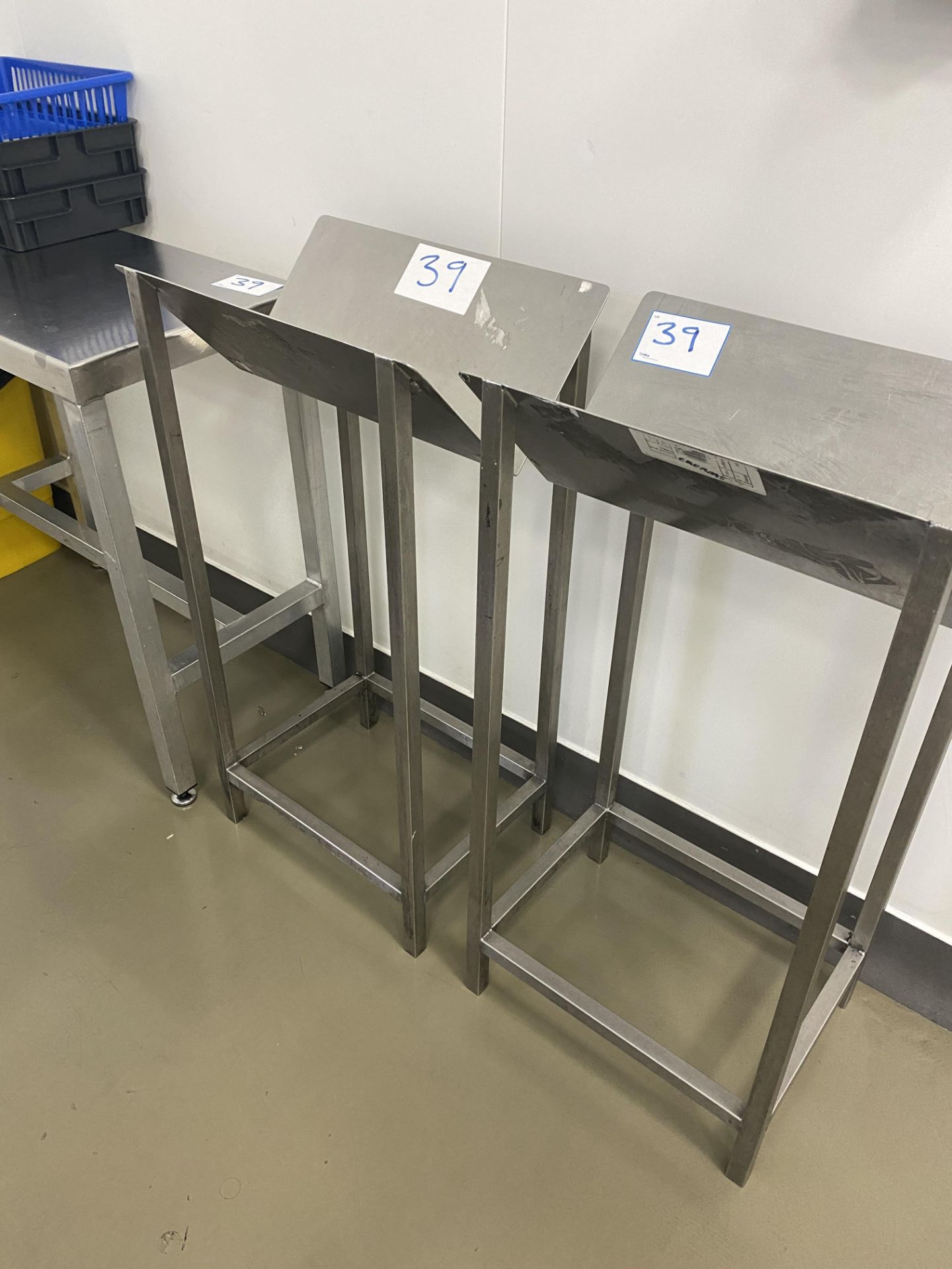 3, Assorted Stainless Steel Tables