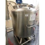 1, Stainless Steel Mixing Vessel on Mobile Frame, Capacity Approx 1000 Litre