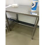 4, Stainless Steel Prep Tables, Stainless Steel Rinse Station, Wall Mounted Flexi Pipe Rack