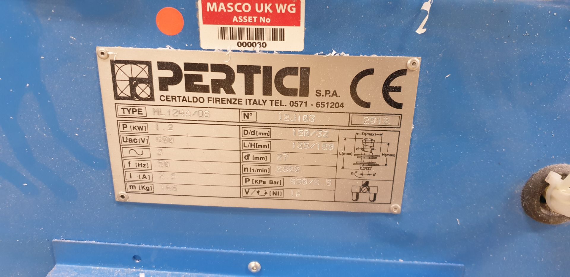 Pertici, Univer ML124/05, Copy Router , Serial Number: 12J103, Year of Manufacture: 2012 - Image 2 of 3