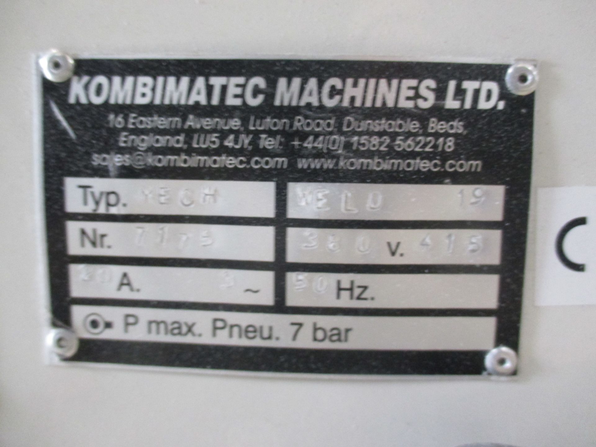 1: Kombimatec Mech Twin Head Welder Serial Number: 7175 Year of Manufacture: 2019 - Image 3 of 4