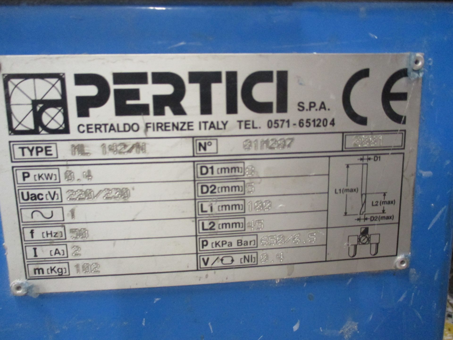 1: Pertici ML142/N Copy Router Serial Number: 01M207 Year of Manufacture: 2001 - Image 2 of 2