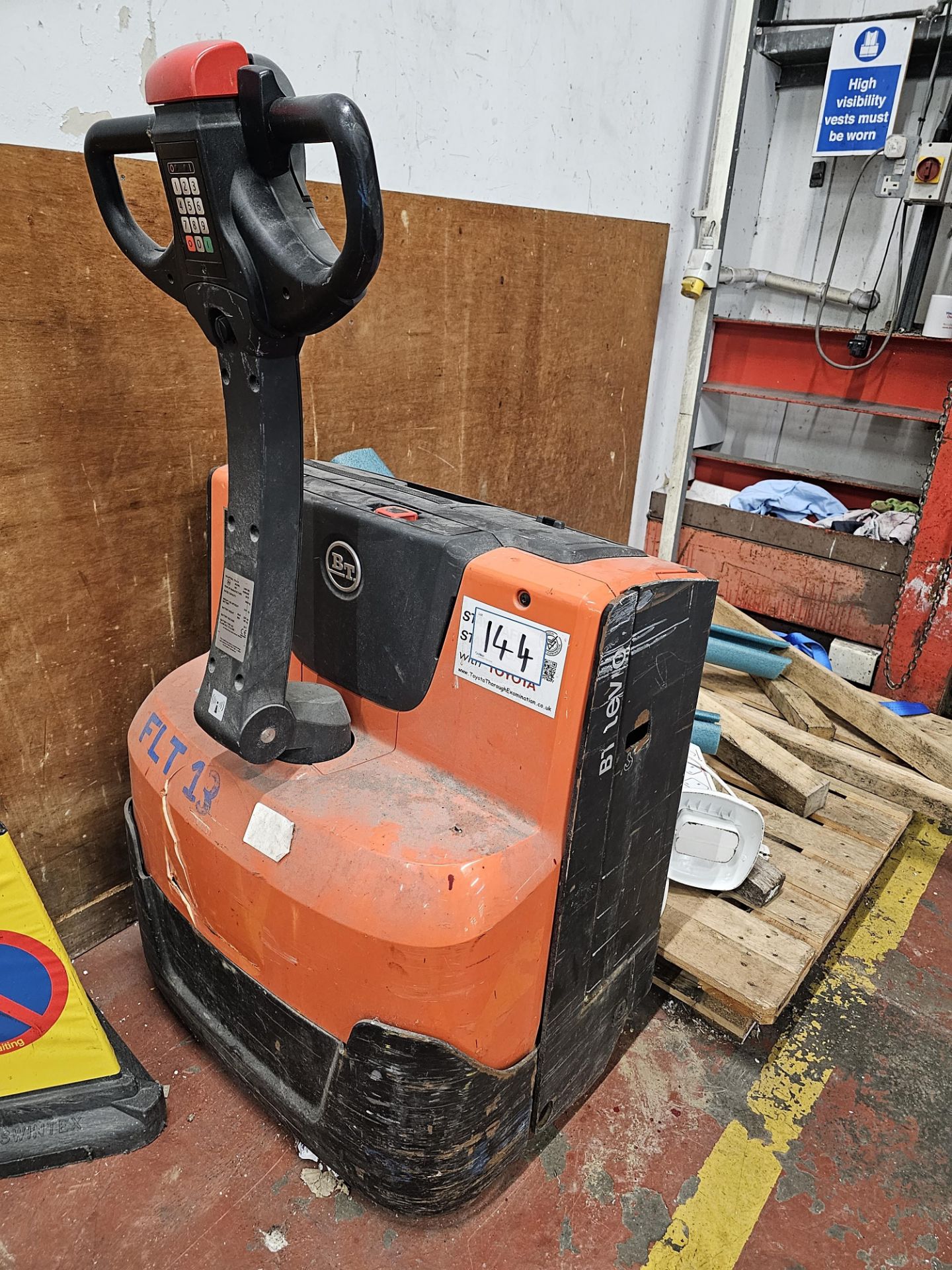 BT , LWE 180, Electric Pallet Truck (1800KG), Serial Number: 63955429, Year of Manufacture: 2015