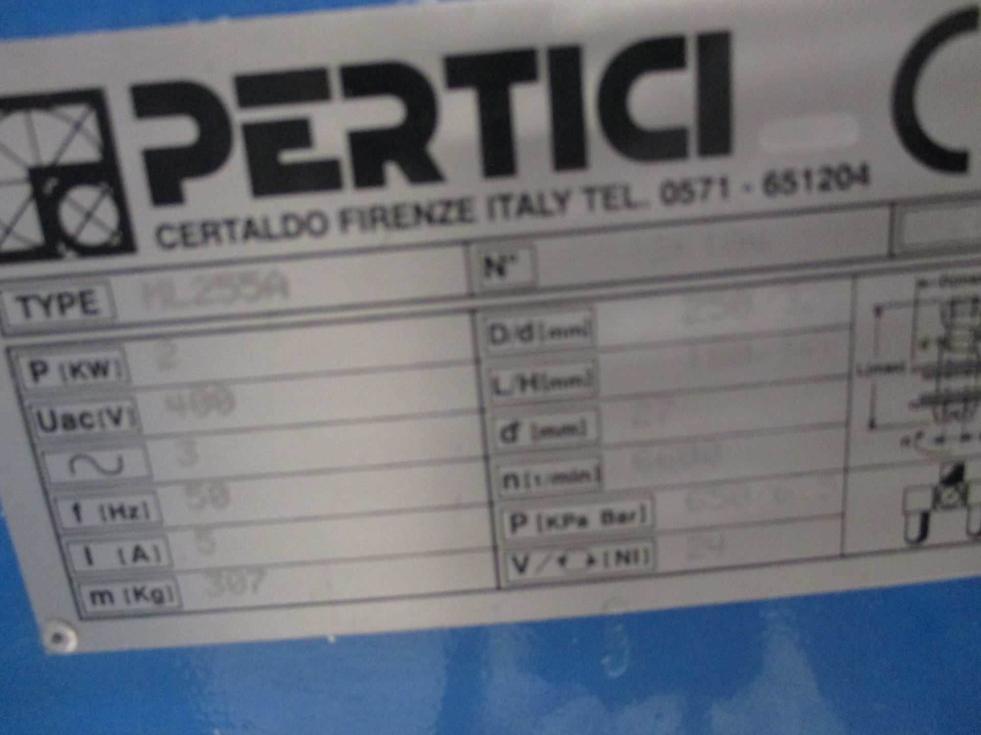 1: Pertici ML255A End Milling Machine - Image 2 of 3