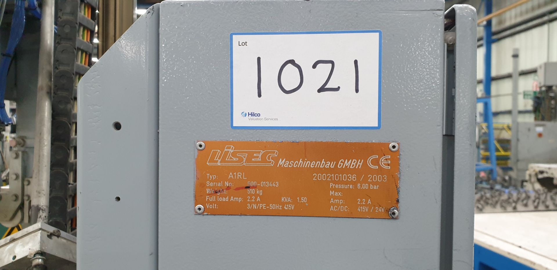 1: Lisec A1RL Applicator Serial Number: 500-013443 Year of Manufacture 2003 - Image 2 of 4