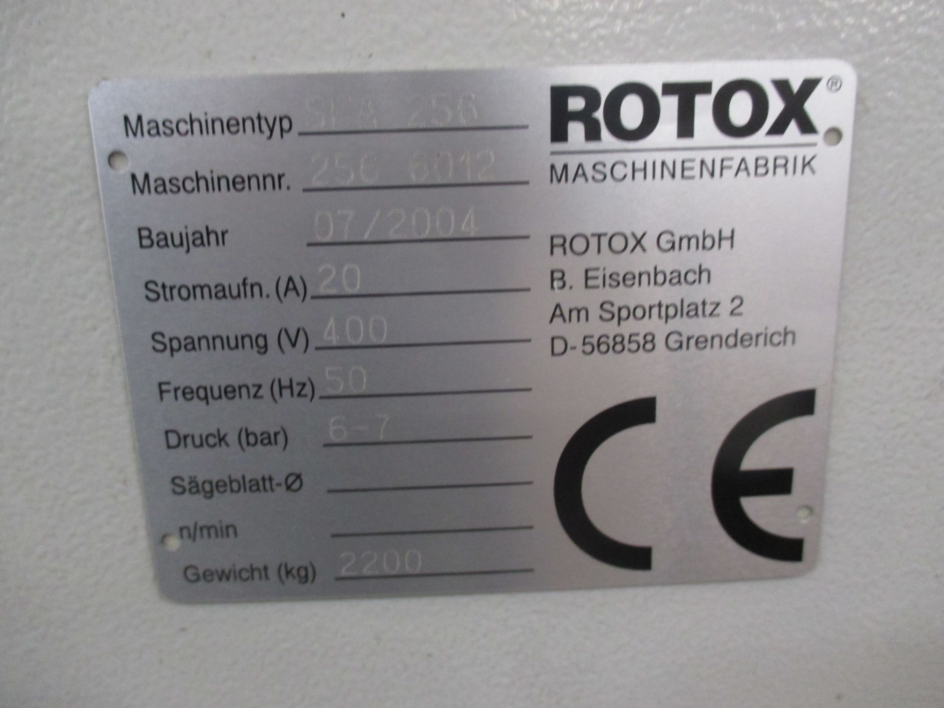 1: Rotox SFA256 CNC Router Complete With Advatech 510 Industrial Computer Controls Serial Number: 2 - Image 2 of 4